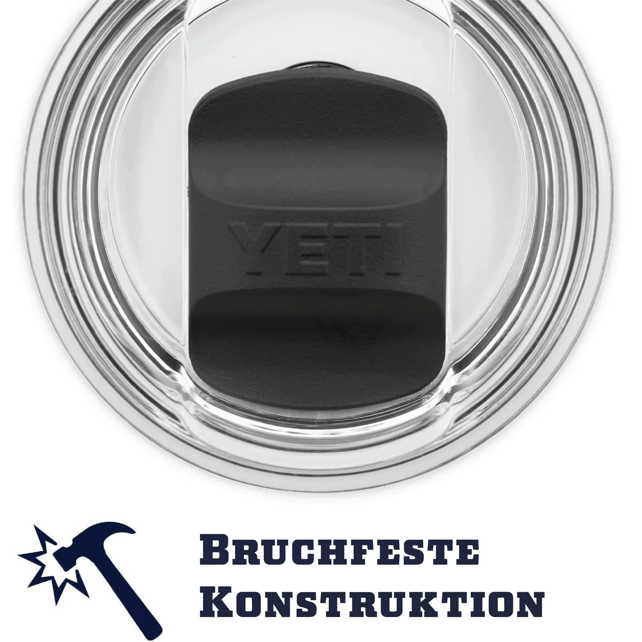 YETI Rambler Weinbecher Mit MagSlider-Deckel, Black, 10 oz (295 ml)
