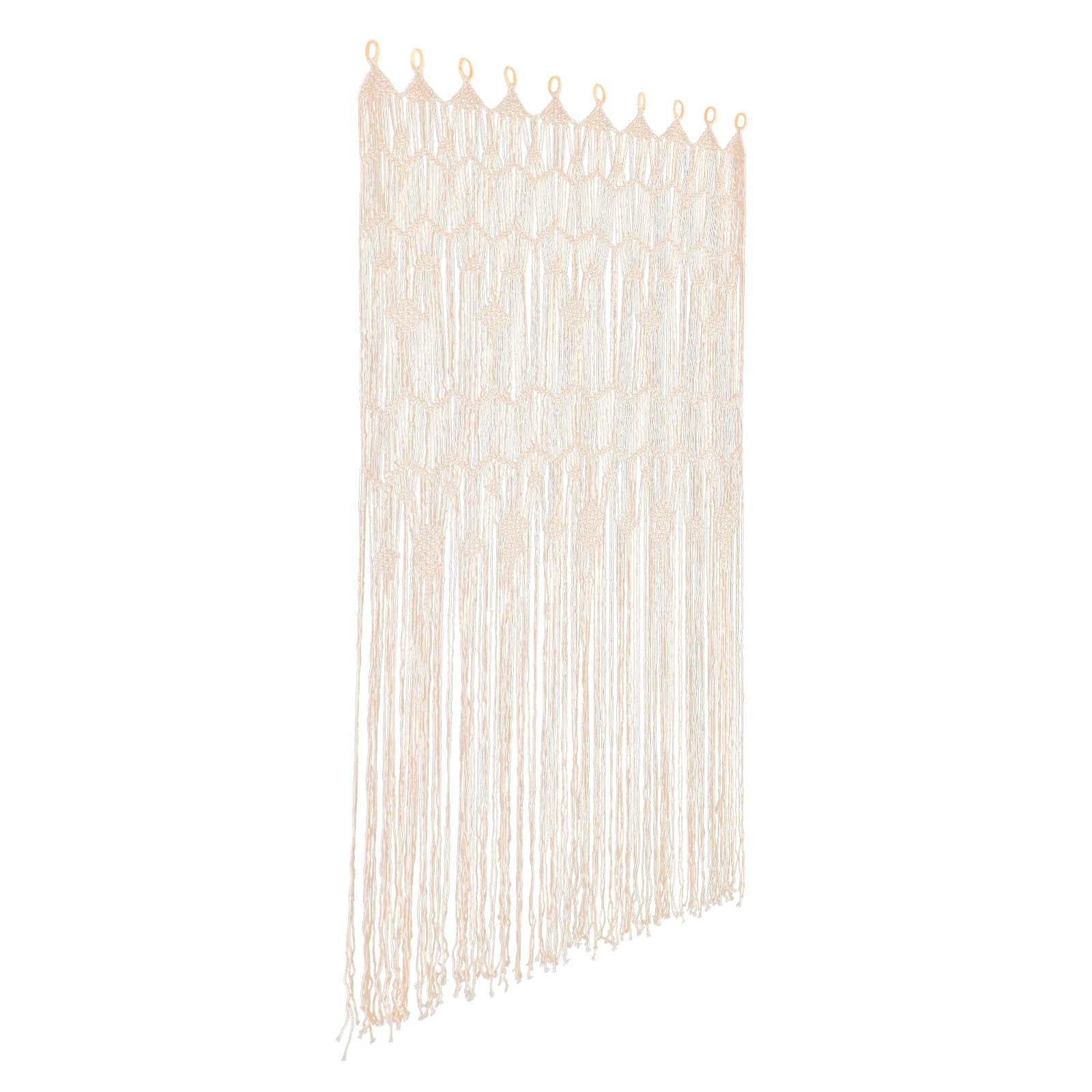 Tokenhigh Arazzo Da Parete In Macramè Bohémien 110x55 Cm (Rosso): Un Tocco Di Artigianato Per La Tua Casa