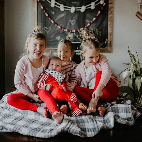 Miniatura 7 de Parker - Manta de muselina para bebé, 100% algodón suave, manta reversible para niños, cuna, cochecito, manta para la boca abajo, unisex, género