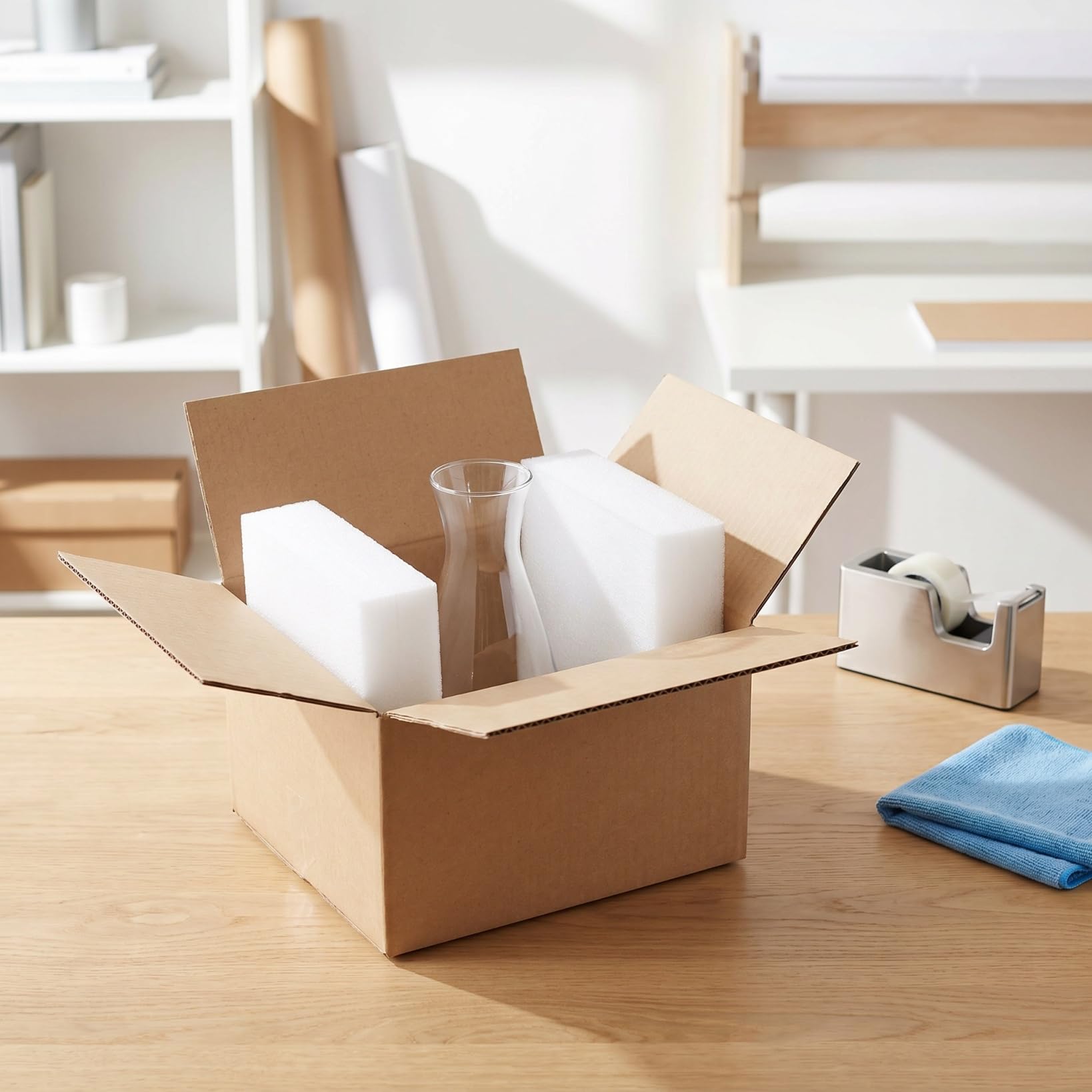 Schaumstoffeinlagen 24.50X14.50X5.00Cm 2 Stück Flexibel Formbar Für Verpackungseinlagen Versand Und Schutz Beim Transport