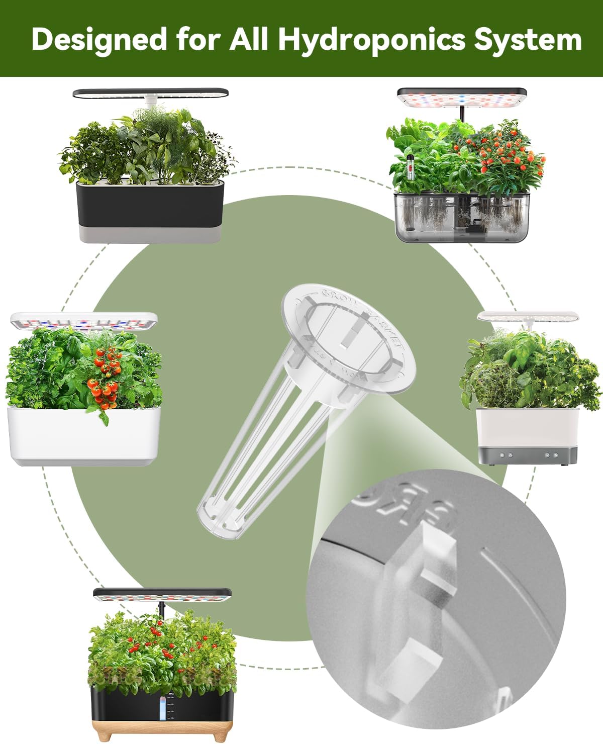 Salad Green Seed Pod Kits for AeroGarden Ahopegarden, iDOO Hydroponics Growing System Indoor Herb Garden, 400+ Seeds, Including American Fast Lettuce, Red Romaine Lettuce(8-Pods) - Image 4