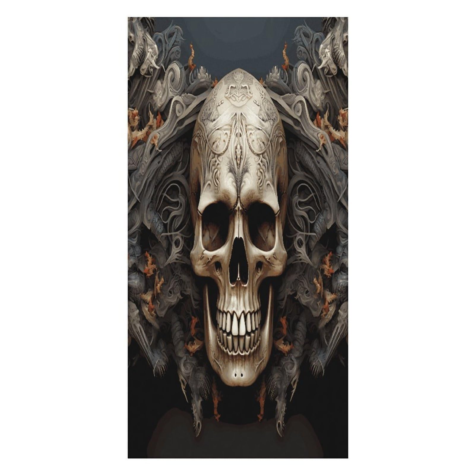 FekiLoot Skulls Beach Towel Oversized Bath Towel Ultra Soft Pool Towel Cozy Swim Towel Silky Lounge Towel Quick Dry Travel Towel Gentle Absorbent Towel for Adults Women Men