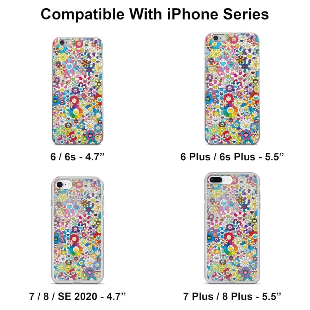 Cedahar Takashi Murakami Happy Flower Phone Case Compatible