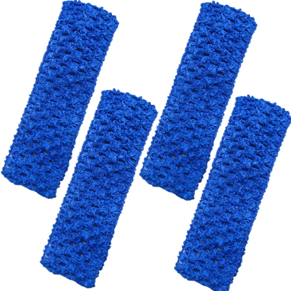 Time To Sparkle Women's Royal Blue 4Pcs Crochet Tube Top Crochet Tutu Infant Dress Baby Girls Skirt Pettiskirt, 1.5"X6",