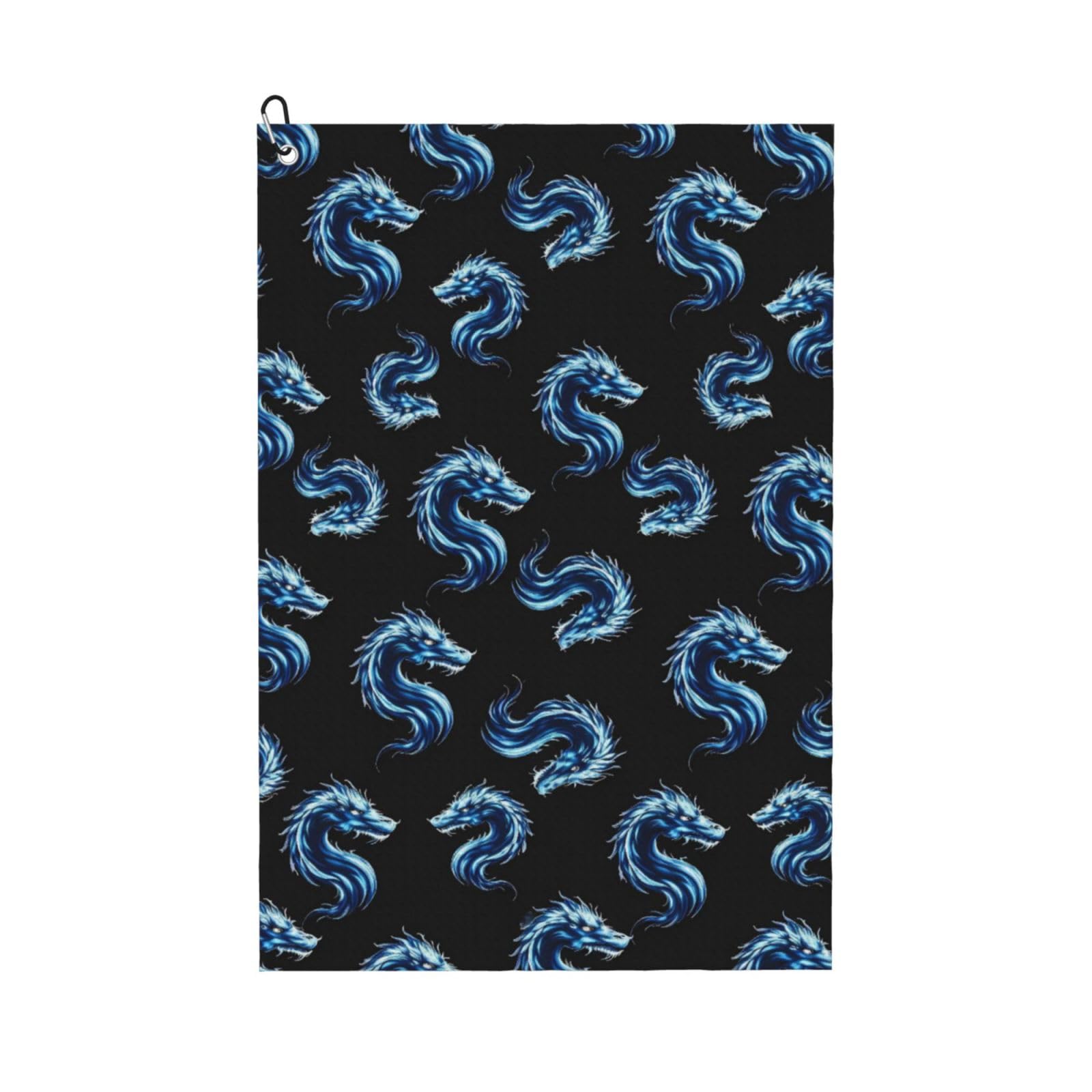 BSDFGSDD Blue Fire Flames Dragons Golf Towel 24 x 16 inches