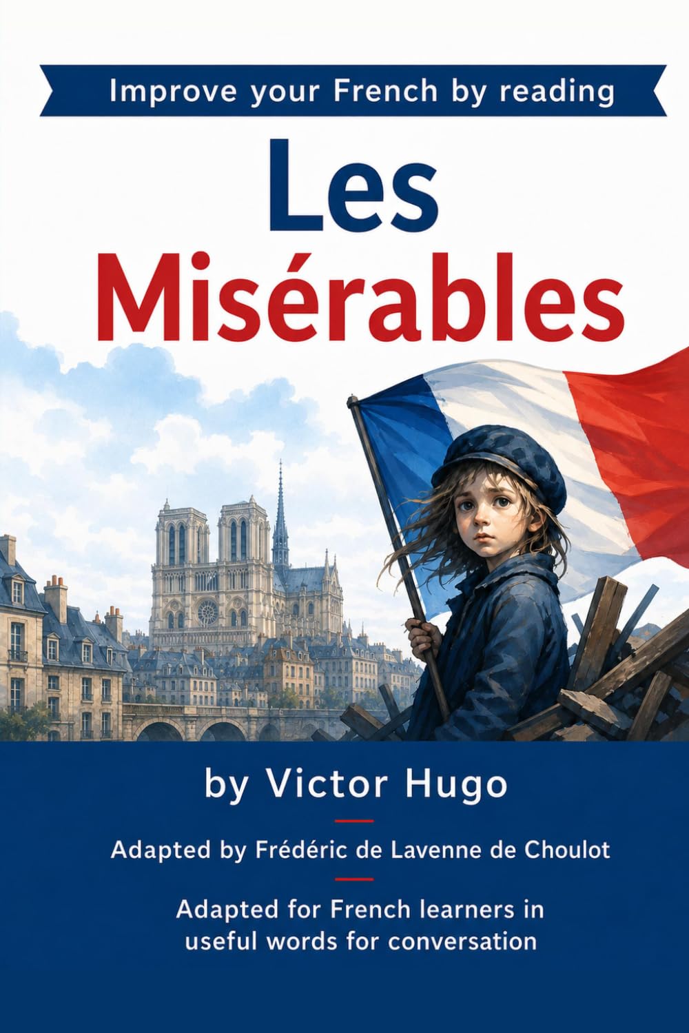 Improve your French by reading - Les Misérables: Adapted for French learners - In useful French words and tenses for conversation: 3