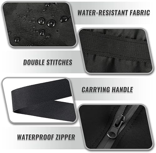 Miniatura 4 de Bolsas de almacenamiento para cojines de patio al aire libre, 68 pulgadas, impermeables, extra grandes, para muebles de patio, bolsa de