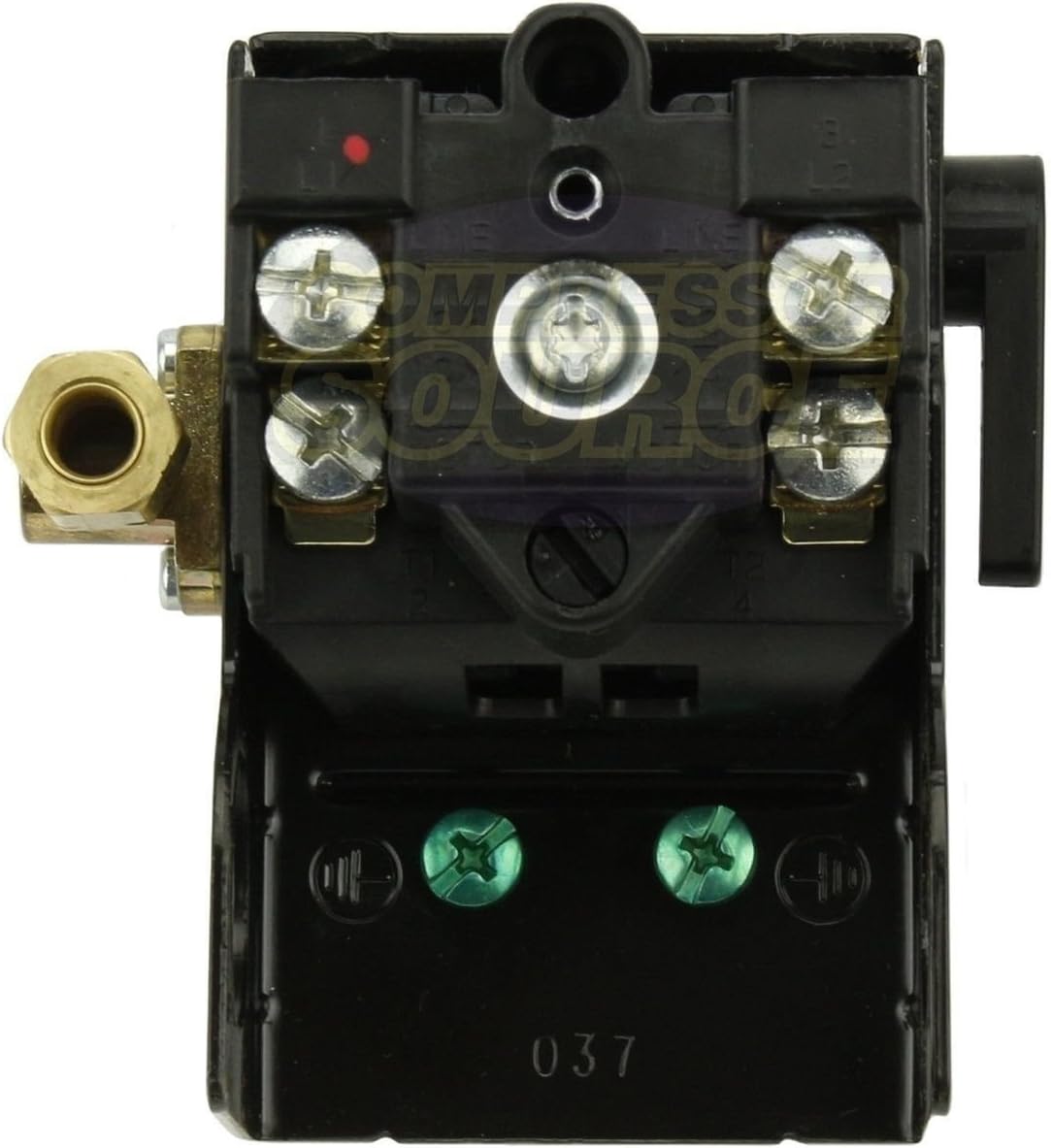 Pressure switch for air compressor made by Furnas / Hubbell 69JF9LY2C 140-175 Four port w/ unloader & on/off lever