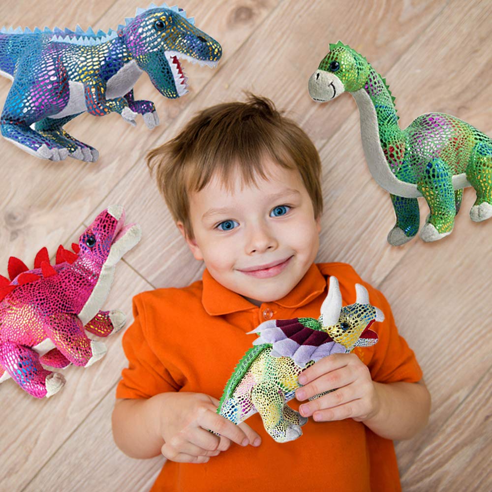 Buy Plush Dinosaur Stuffed Animal Set of 4 Soft Dinosaur Toys for Boys