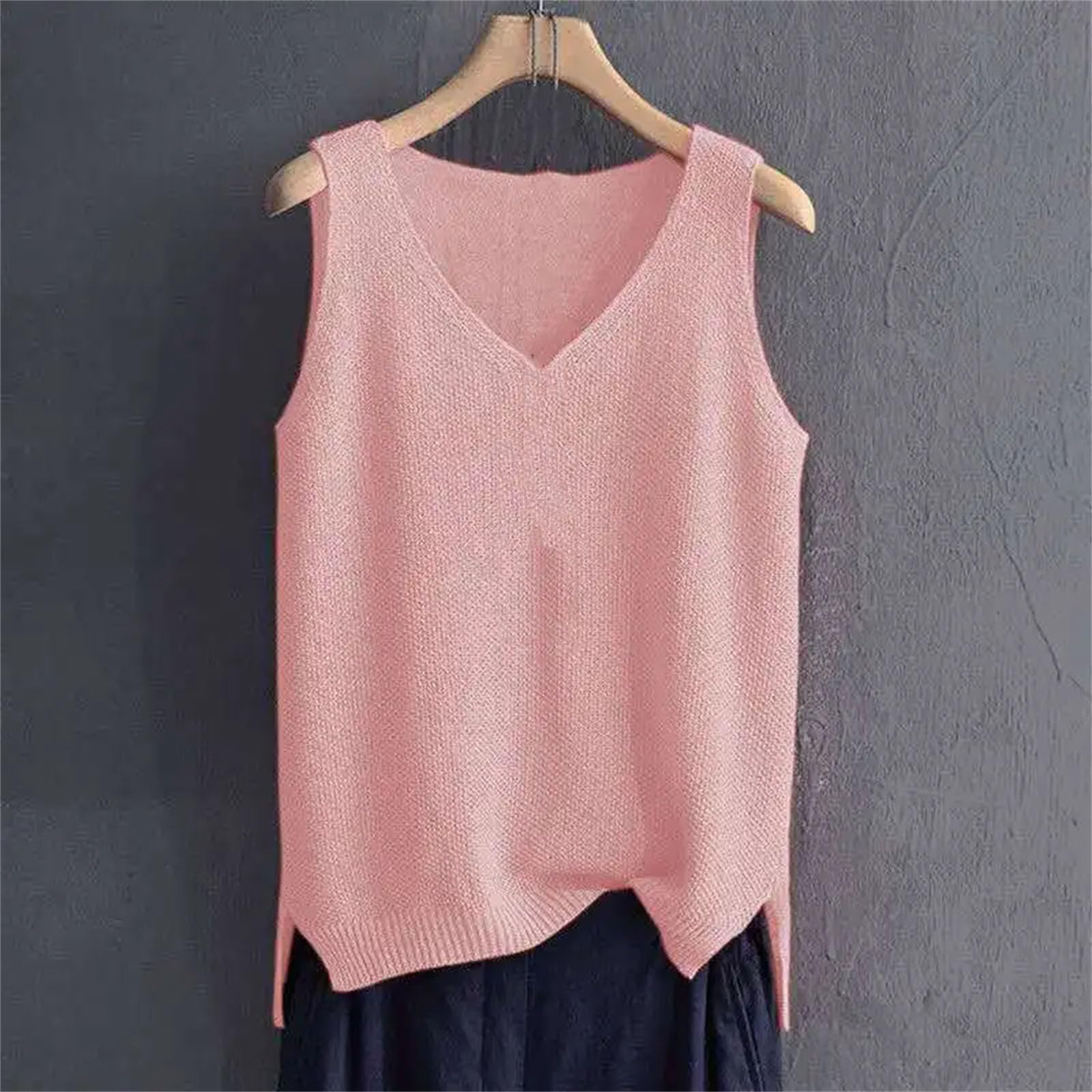 Camisola de seda de hielo para mujer, talla grande, camiseta sin mangas para mujer