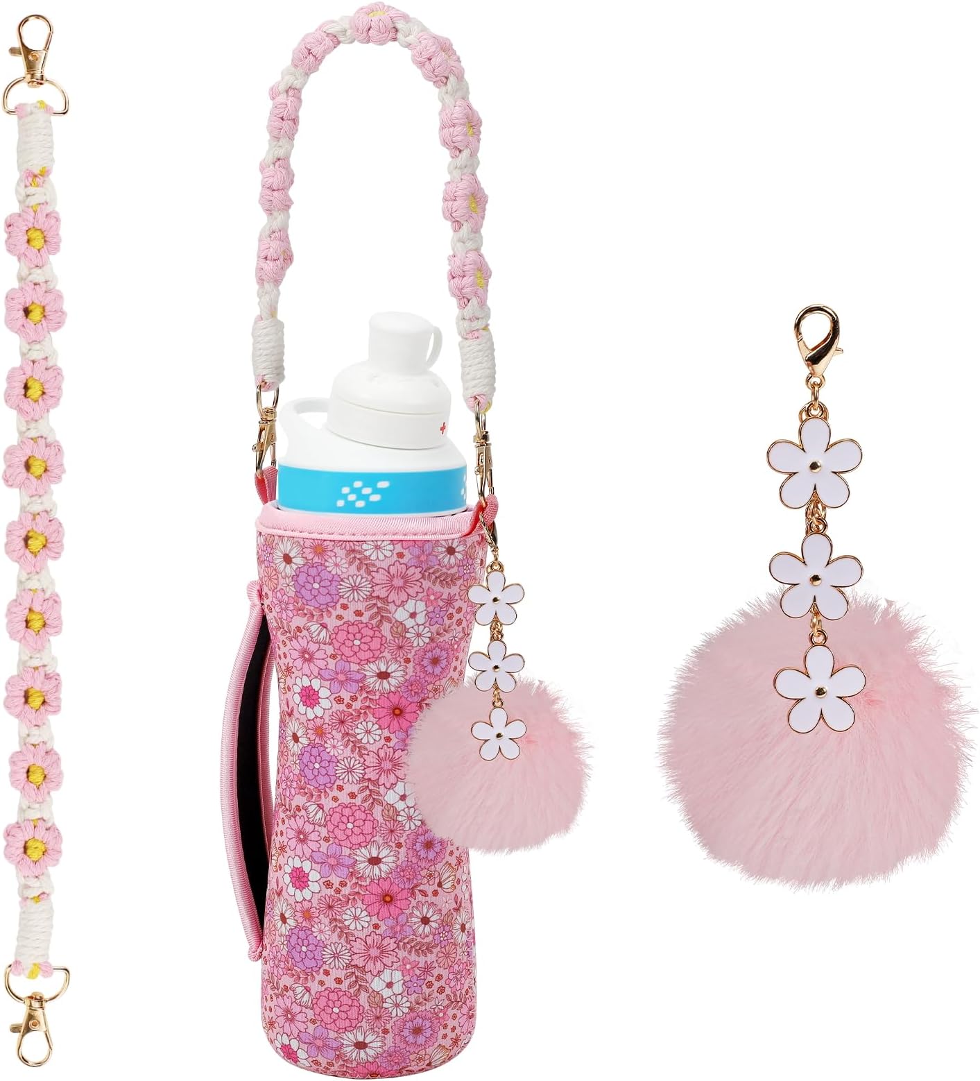 Upgrade Your Hydration Experience with Cirkul Accessories: Sleek Cirkul Water Bottle Sleeve, Stylish Cirkul Charms, Durable Straps, Handy Bottle Handle & More