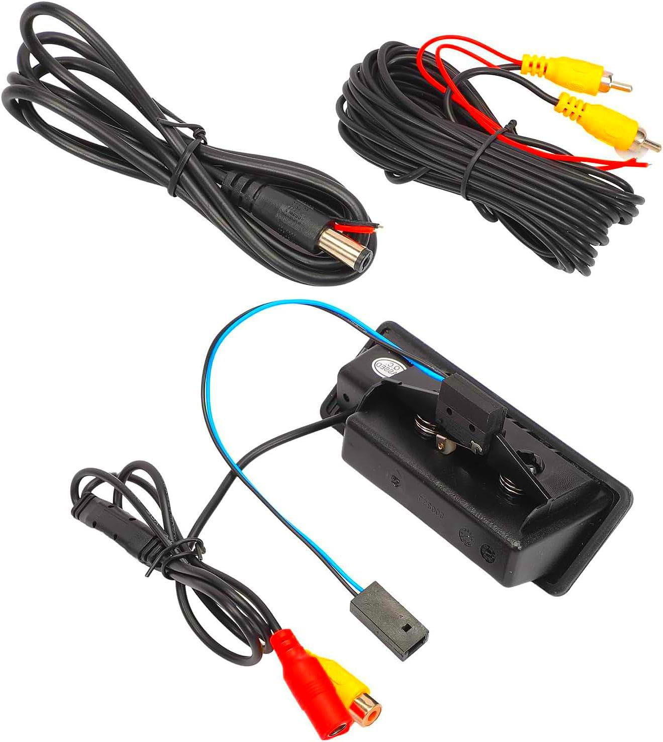 Telecamera posteriore con avviso per BMW, 1080P 170° HD AHD, telecamera posteriore per retromarcia, kit pulsante maniglia per BMW E60 E61 E82 E88 E90 E91 E92 E92 E93 X5 E70 X6 E71 E72 X1 E84