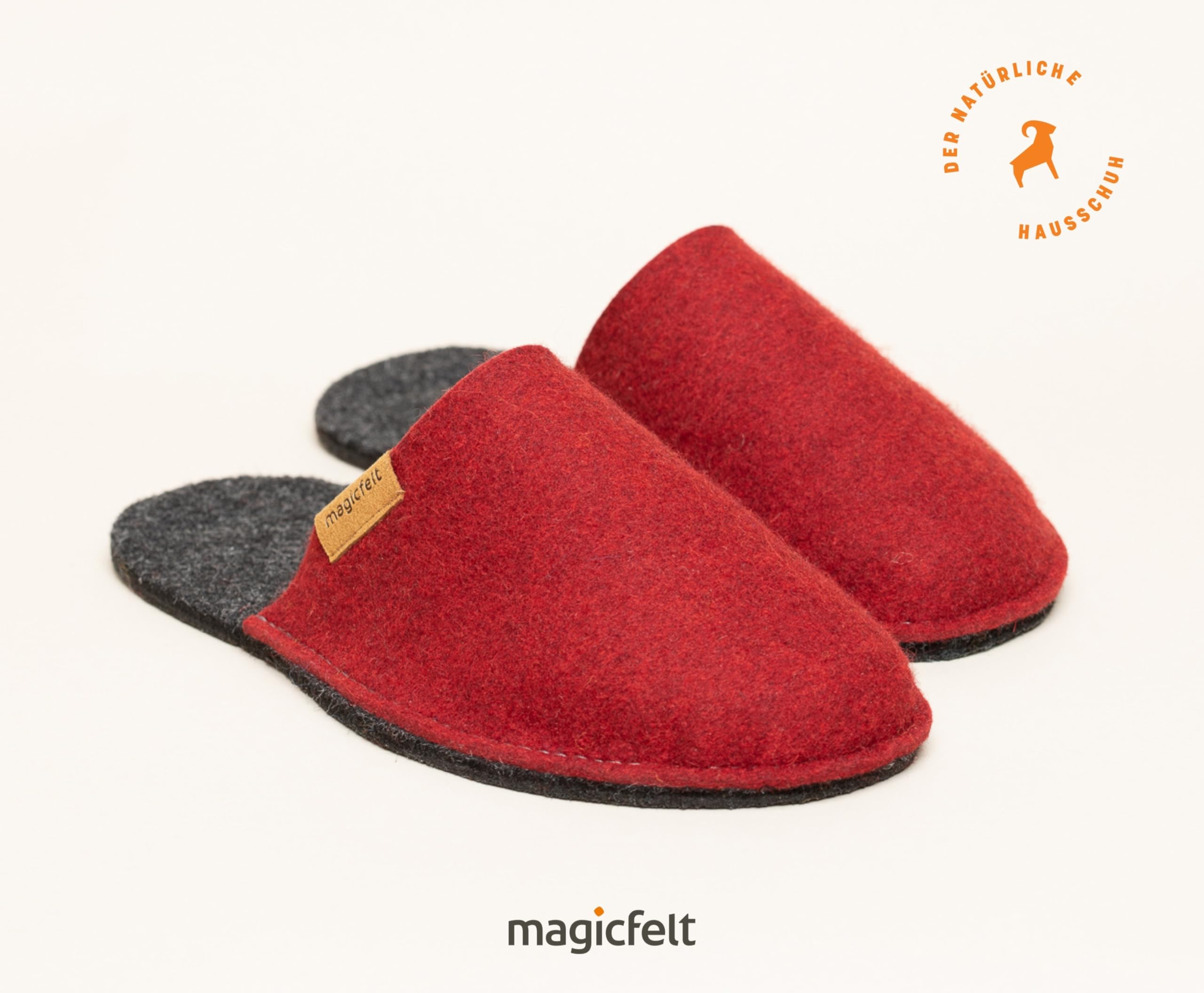 Magicfelt Filz-Pantoffel Magic Travel aus 100% recycelter Schurwolle für Damen & Herren - perfekt für Reisen & Zuhause