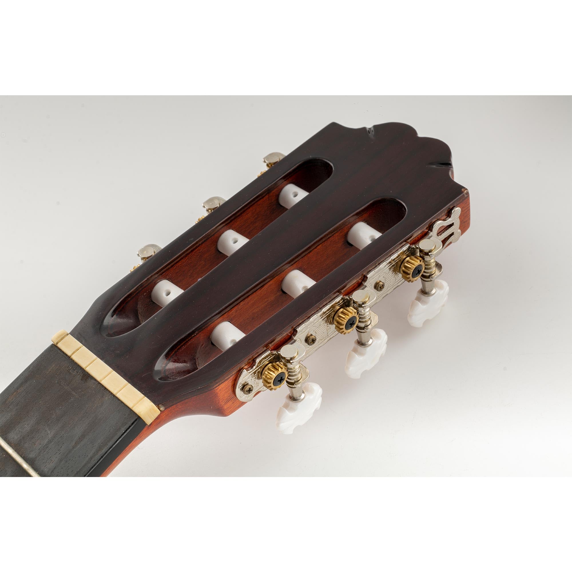 Musiclily Pro 3+3 Typ Lyra Klucze Gitaryowe Tunery Kołki do Strojenia do Gitary Klasycznej, Nikiel Motyl Główki