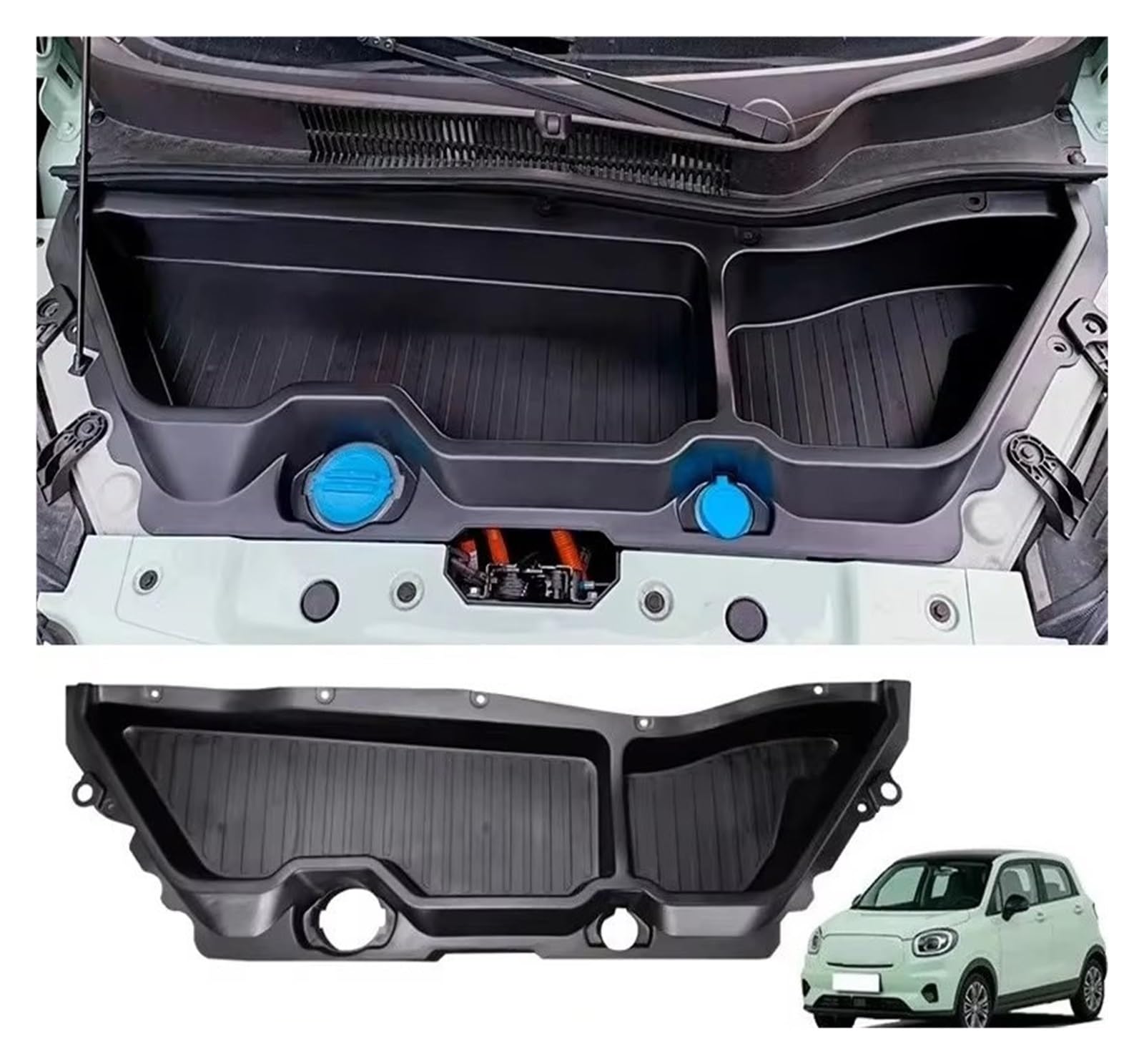 Copertura Bagagliaio per Leapmotor T03 2024 2025 2026 Auto Tronco Anteriore Scatola Immagazzinaggio Cofano Motore Protezione Styling Baule Ripiano