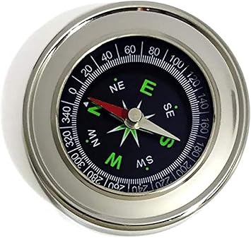 Magnetic Compass – Portable Stainless Steel Compass for Outdoor Navigation, Camping, Hiking, Travel & Emergency Use