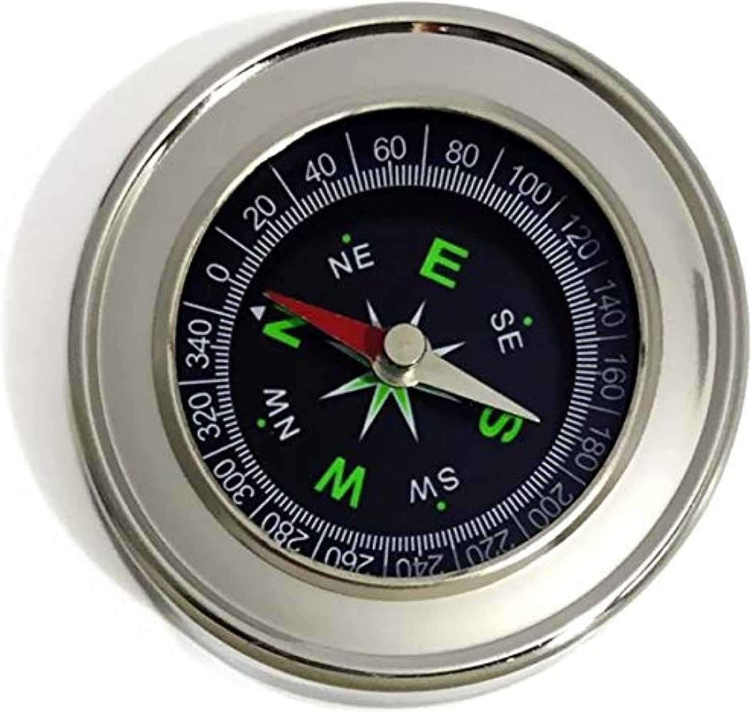 53 Arts Magnetic Compass – Portable Stainless Steel Compass for Outdoor Navigation, Camping, Hiking, Travel & Emergency Use