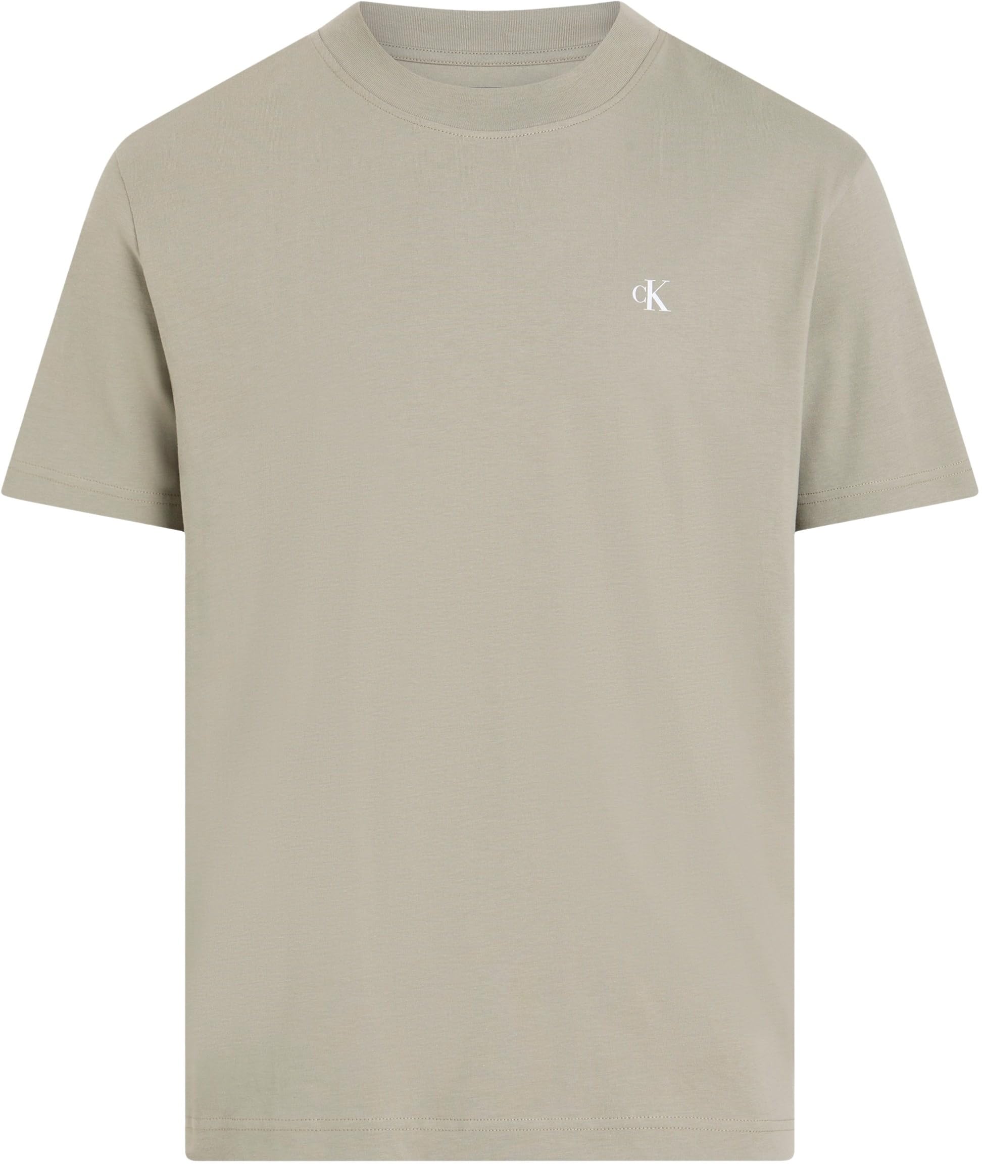 Calvin Klein Herren T-Shirt Kurzarm Painted Tee mit Rundhalsausschnitt, Beige (Laurel Oak), M – Ansicht 6
