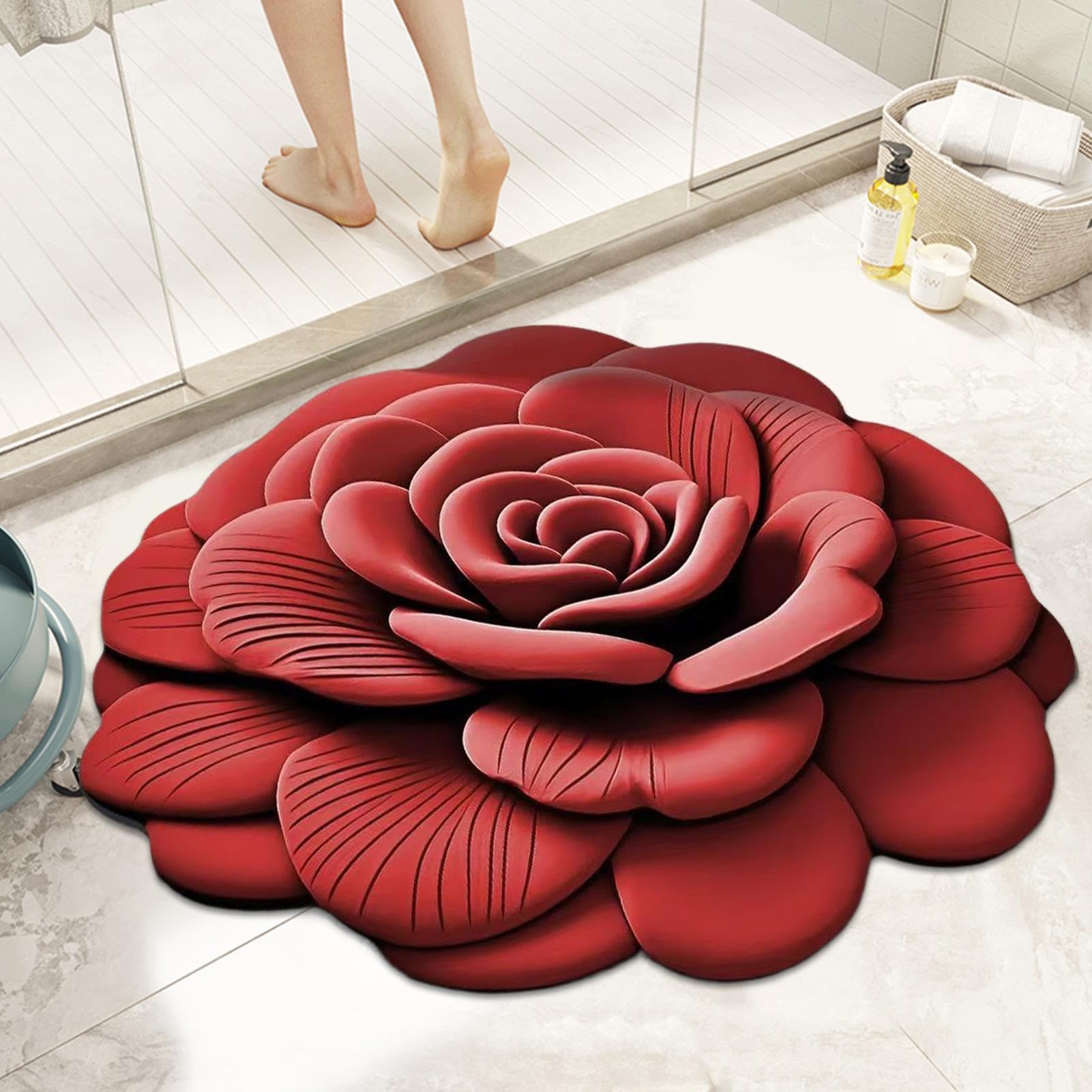 Alfombras De Ducha Para Baño Alfombrilla Absorbente para Cuarto de Baño | Reutilizable Absorbente Y Secado Rápido Para Entrada De Casa,