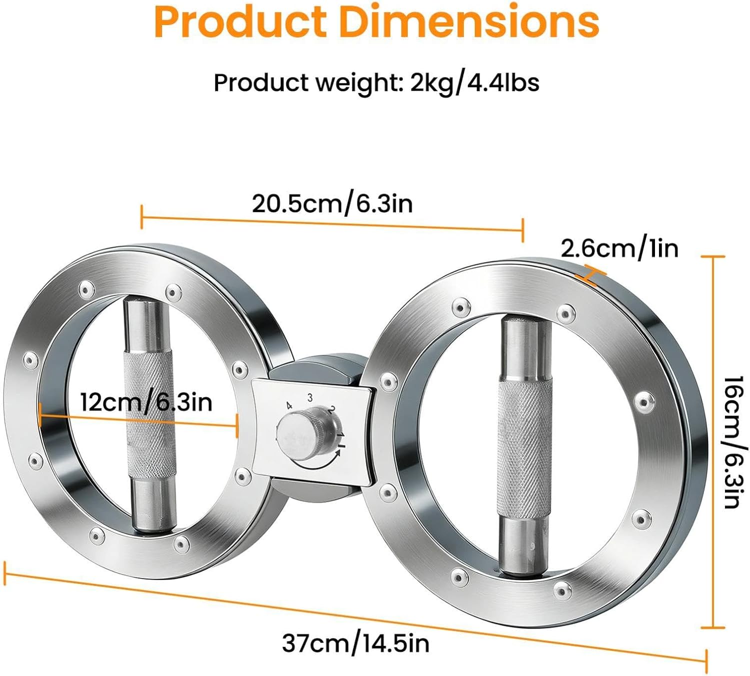 Grip Strength Trainer,Arm Shoulder Strength Training | Hand Forearm Trainer, Forearm Exerciser For Gym Workouts Rehabilitation With Non-Slip Foam Handles