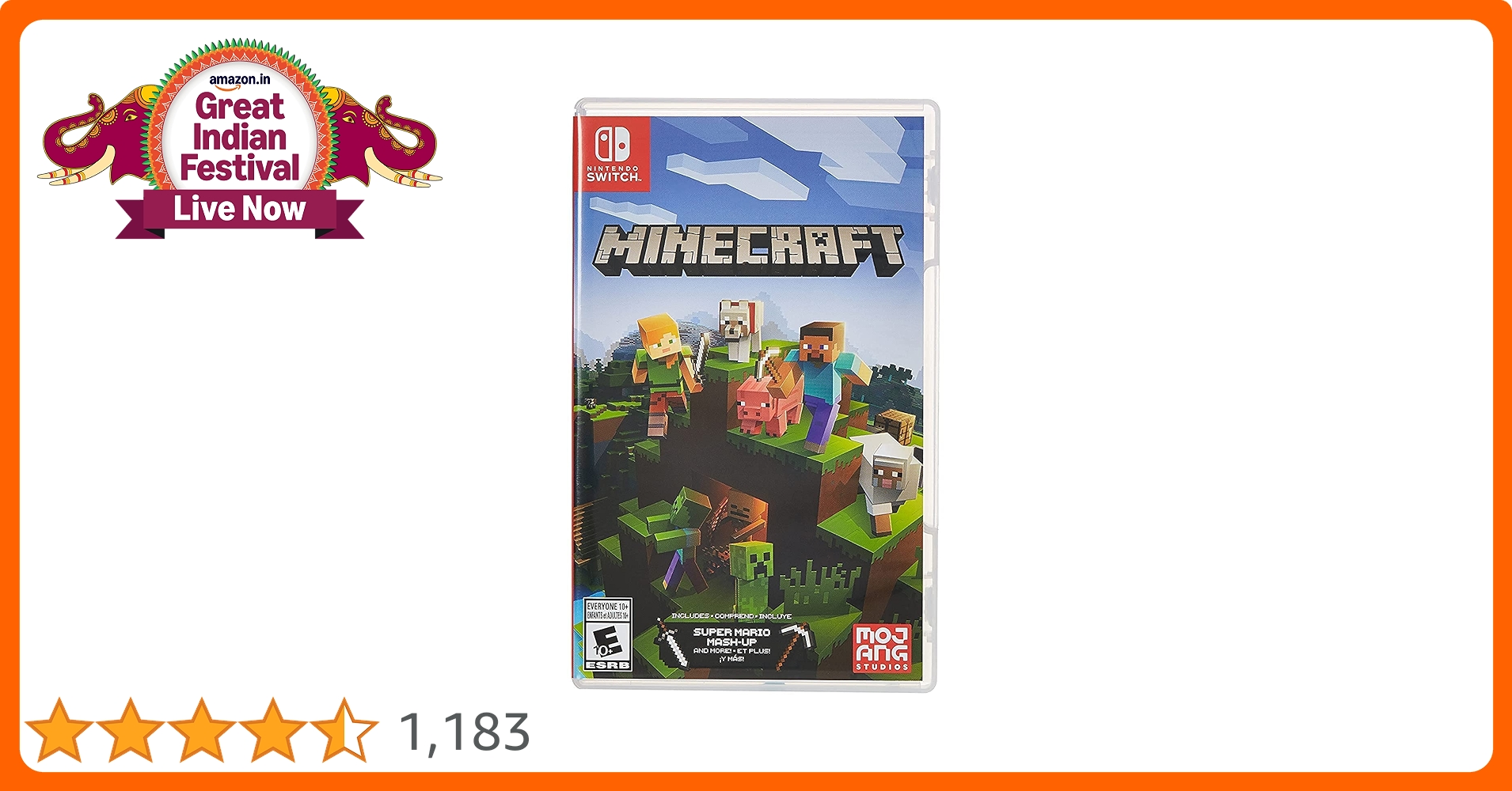 Nintendo Switch Minecraft Nintendo Switch Nintendo Minecraft : Amazon.in: Video Games