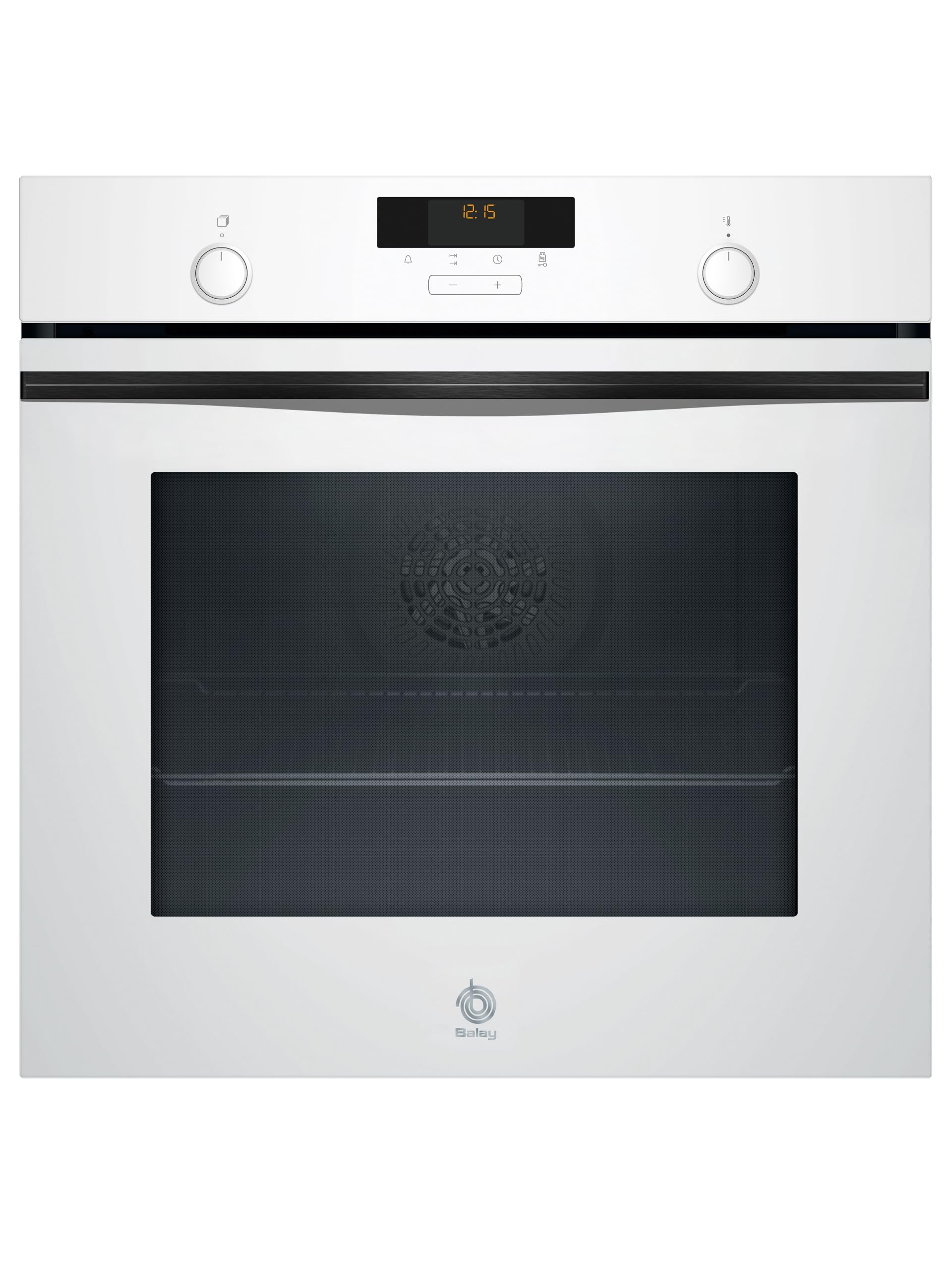 Balay - Horno multifunción, 60 cm, Aqualisis, Control Comfort, 10 recetas, Raíles extensibles, Cristal Blanco, 3HB5159B3