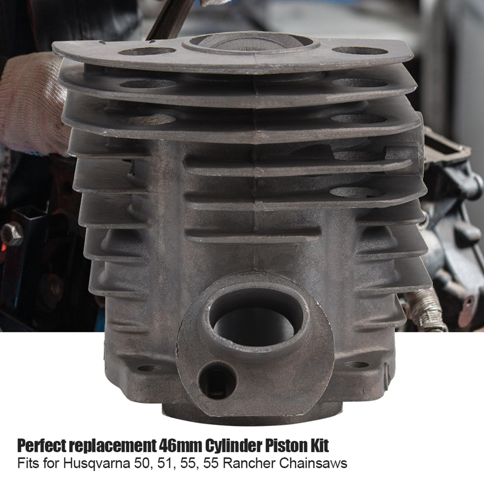 Zestaw uszczelek tłoka cylindra, tłok cylindra 46 mm z zestawem uszczelek do silnika Nikasil 50,51,55 Rancher