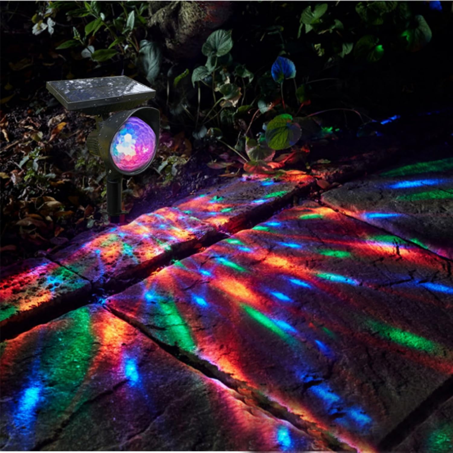 Proiettore a LED RGB per esterni, lampada decorativa natalizia con telecomando, per eventi e feste