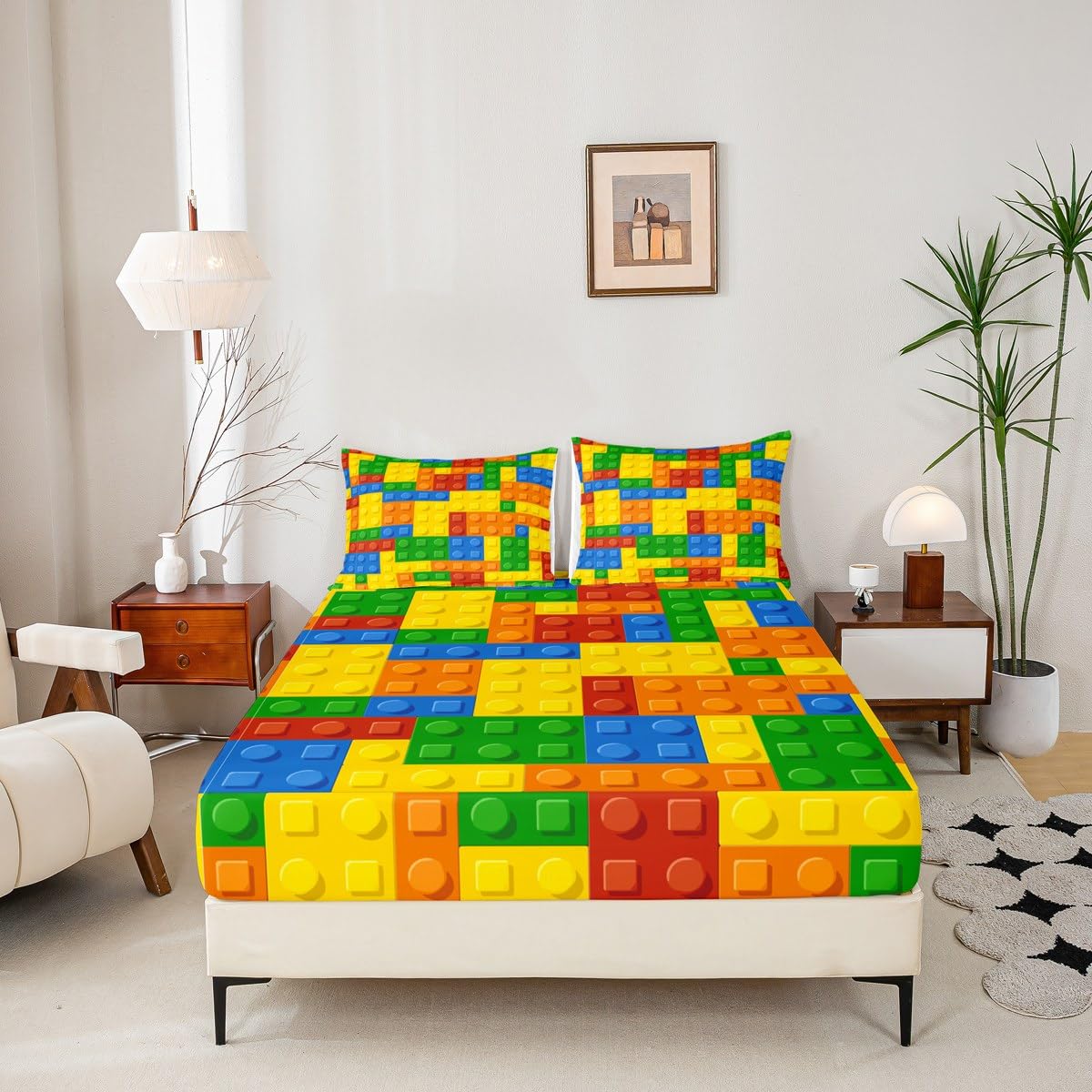 Amazon.co.jp: キッズゲーム ベッドシーツセット 子供の寝室用 カラー