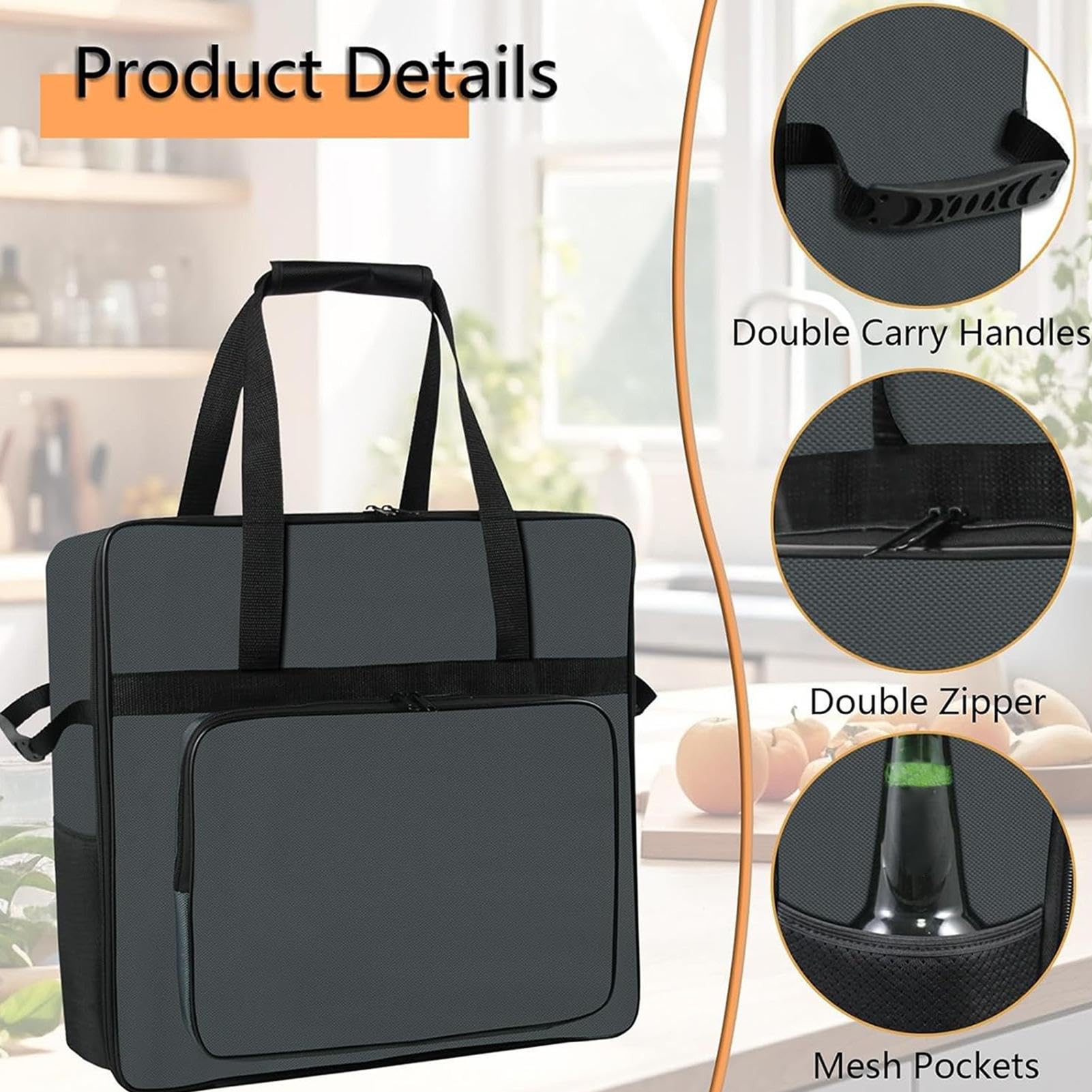 Sac Transport Pour Machine À Glaçons Organisateur, Conteneur De Rangement