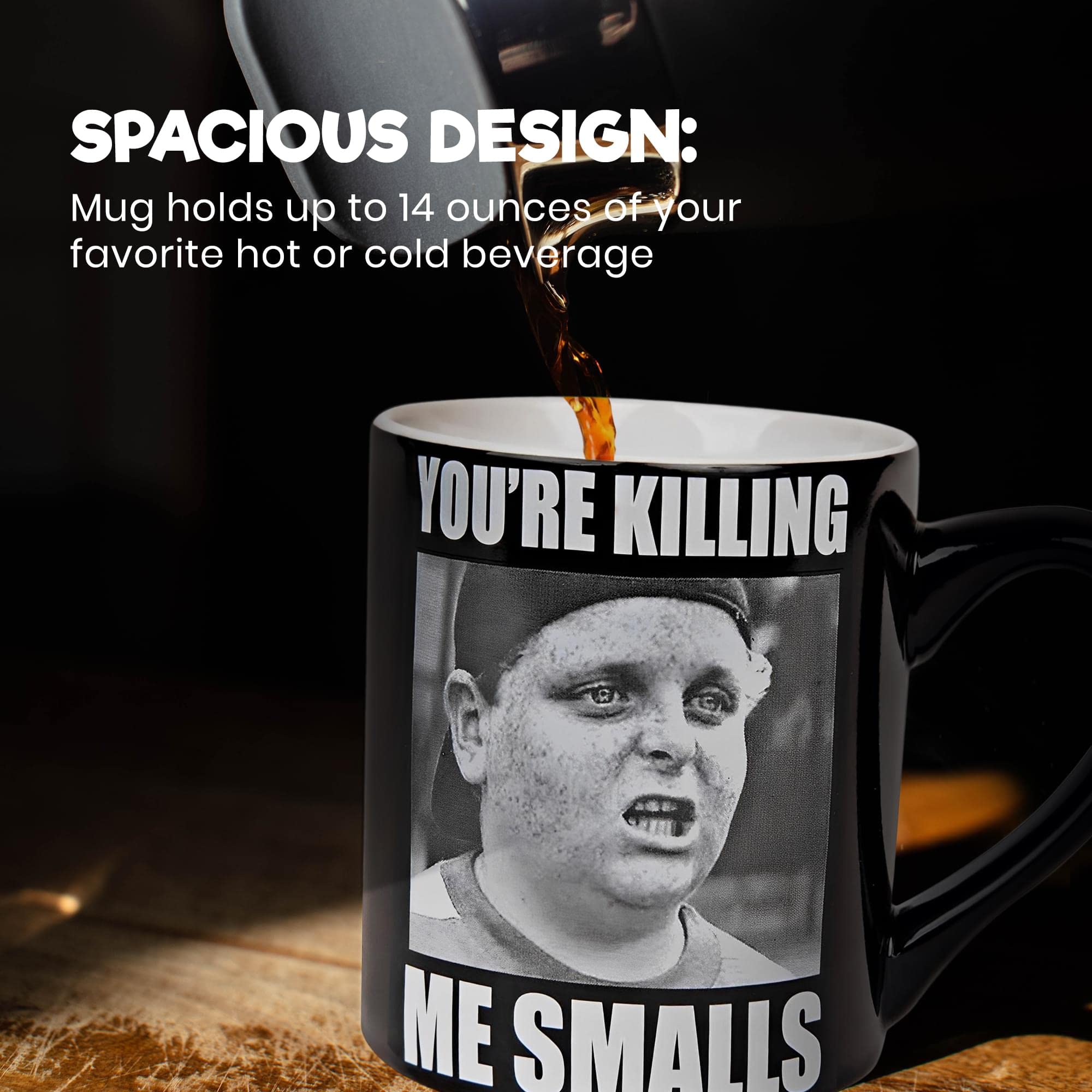 Amazon.com: Silver Buffalo Sandlot You're Killing Me Smalls Ceramic Coffee  Mug, 14 Ounces : Home & Kitchen