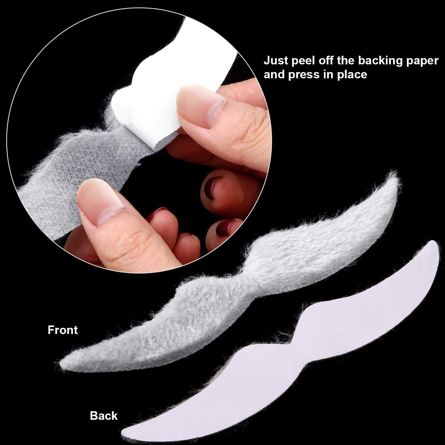 WILLBOND Old Man Cosplay Costume Grandpa Wig Set with Glasses, Grey Wig Eyebrows and Mustache for Halloween Cosplay Party