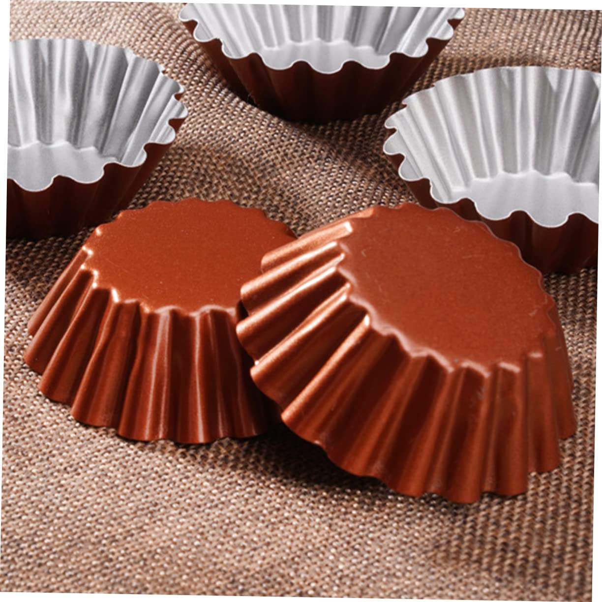 MAGICLULU Lot De 4 Moules À Et À Muffins Outil De Cuisson Multifonction Conductivité Thermique 6 Pièces X 4