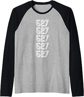 527 Area Code Non Geographic Services Raglan Baseball Tee