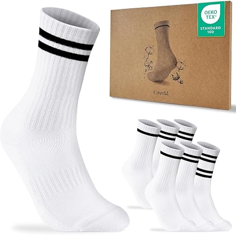 Calcetines de Tenis Personalizados con Motivo, para Hombre y Mujer 39-42 43-46, Calcetines Deportivos de Algodón Transpirables y Acolchados, 3 Pares