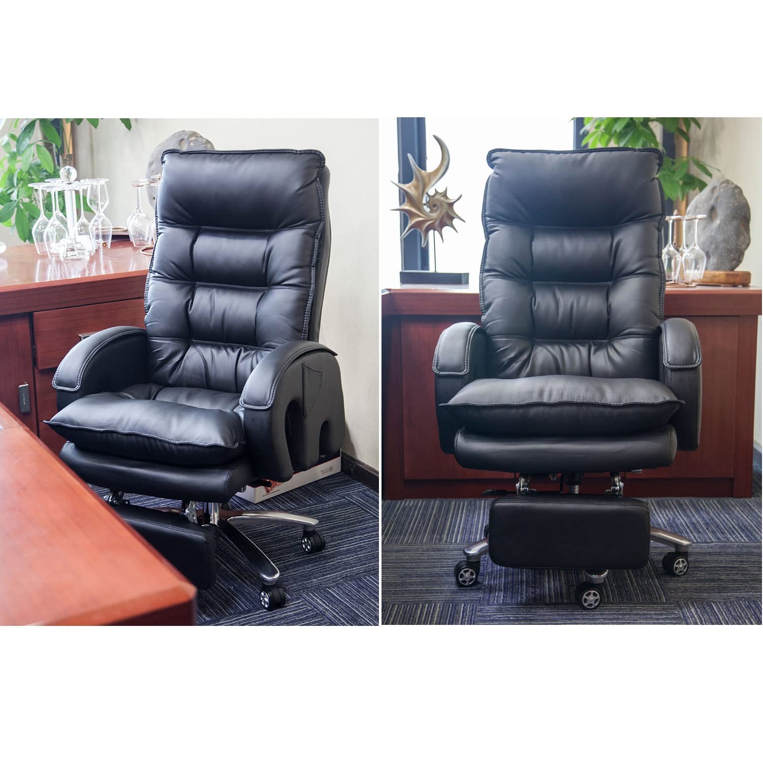 Hdzww Cowhide Boss Chair Sedentary Comfort Managerial Chairs