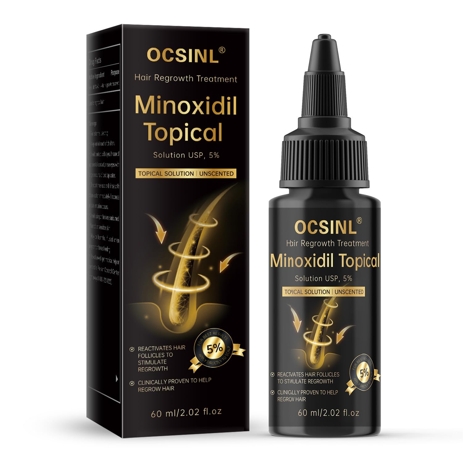 Minoxidil for Men Women With Biotin Batana Oil Rosemary Essential Oil Effective Hair Loss Solution Hair Loss Treatment