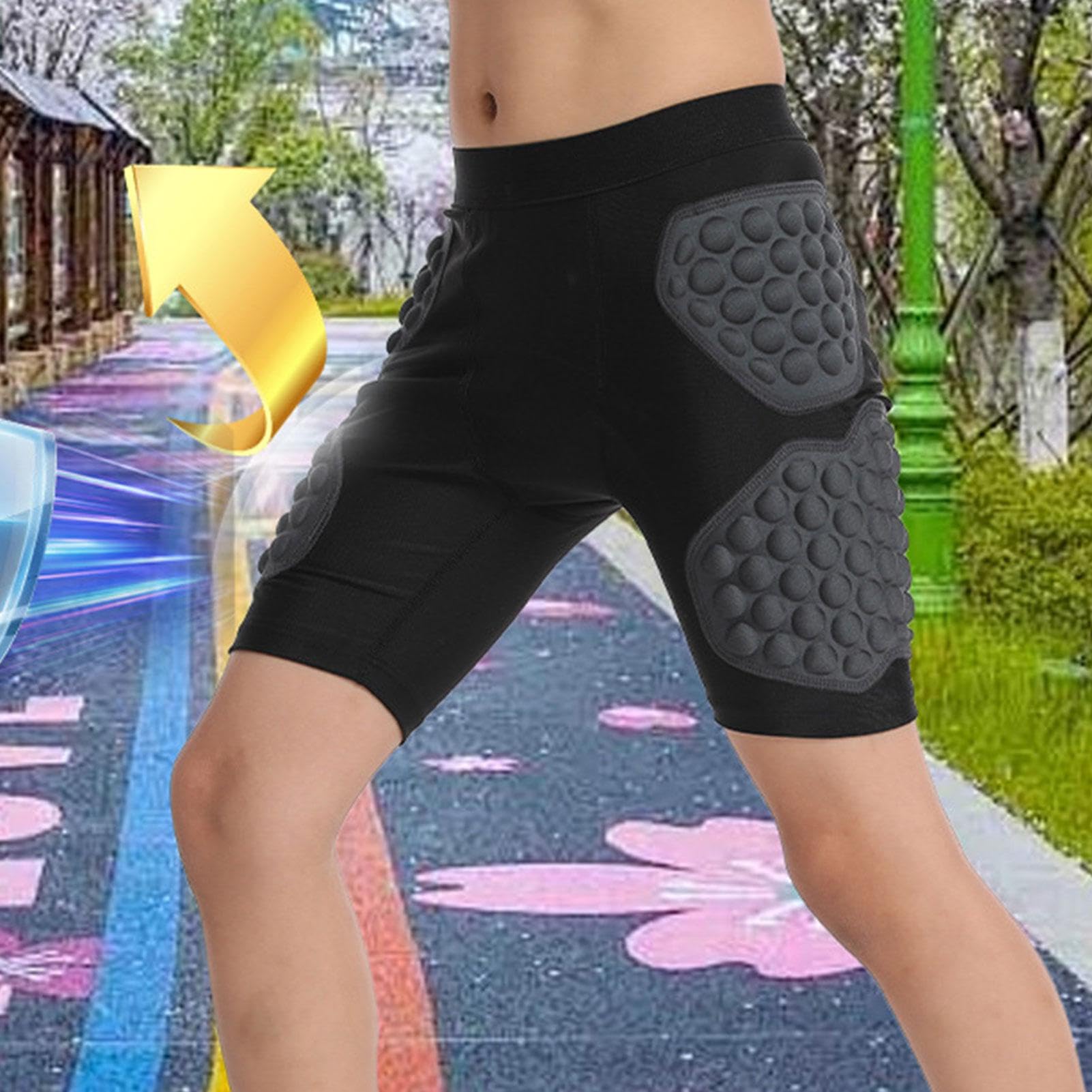 Pantalon de Protection - Short de Protection des Hanches , sous-Short rembourré pour Adolescents | Short rembourré | Short de Snowboard de Protection pour Le Snowboard, Le Patinage et Le Ski, Fesses
