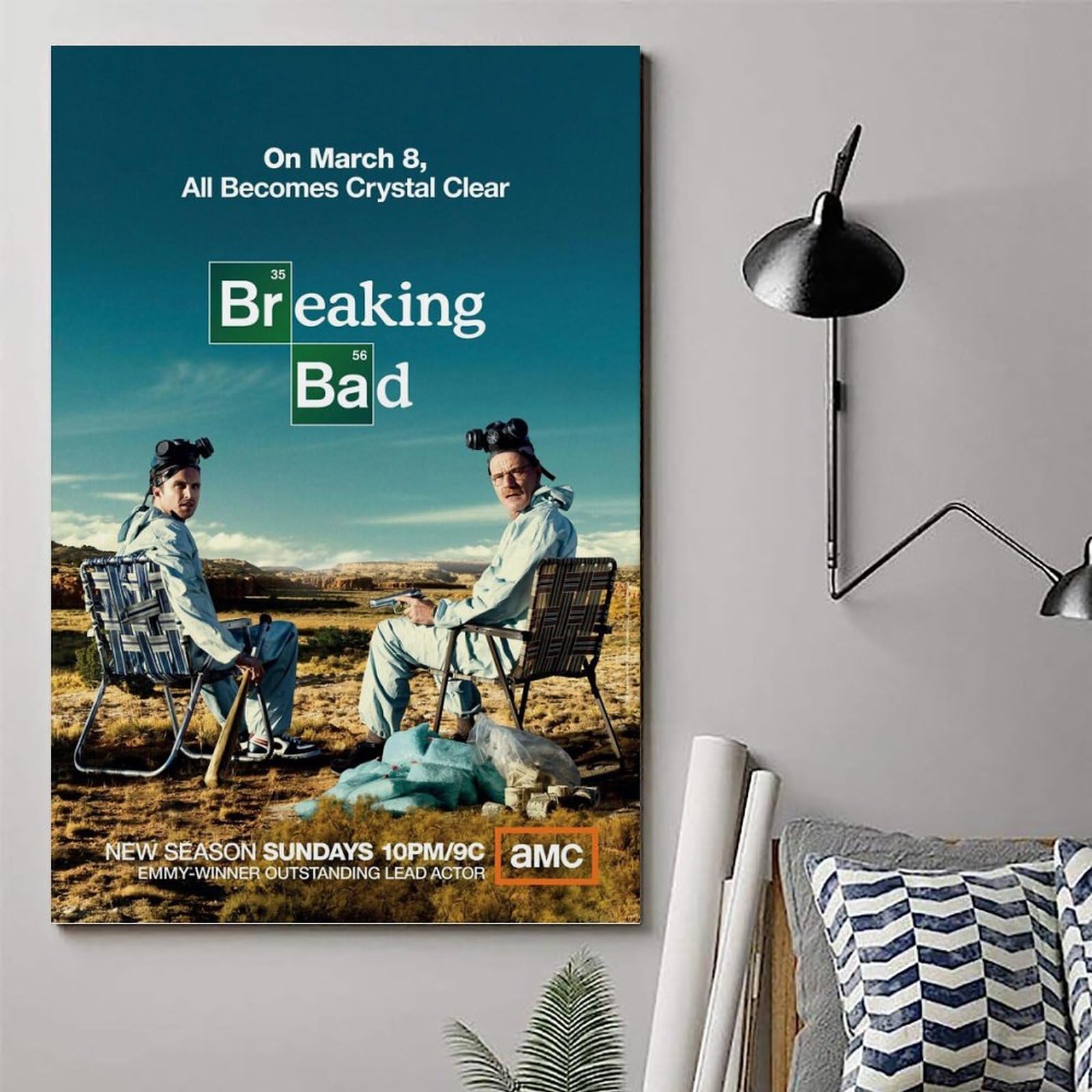 Poster Breaking Bad Su Tela 20x30 Cm – Stampa Artistica Per Camera E Salotto, Decorazione Moderna