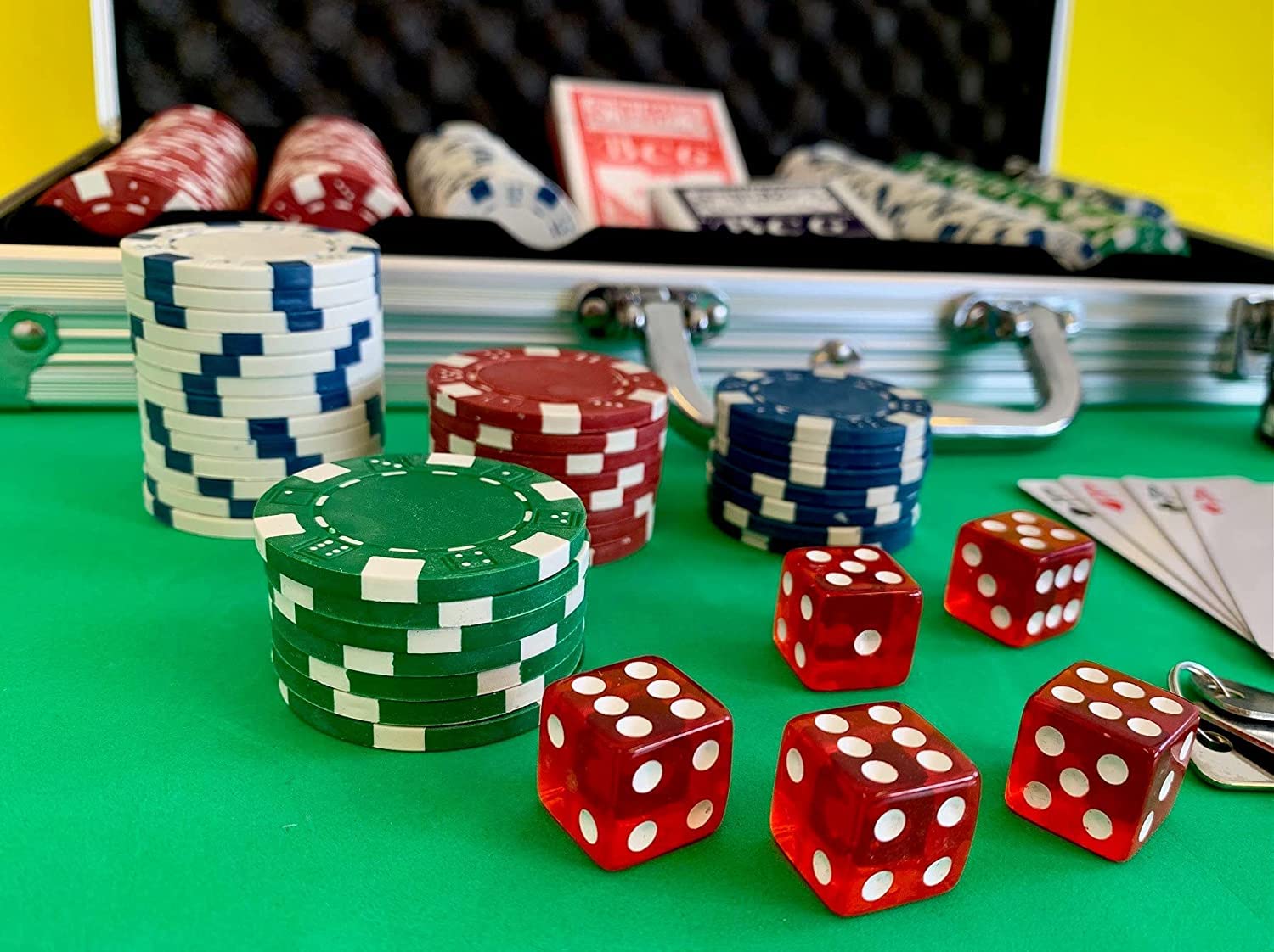 homewell Set da poker, set da poker Set da poker 300 fiches da poker laser Set completo da poker