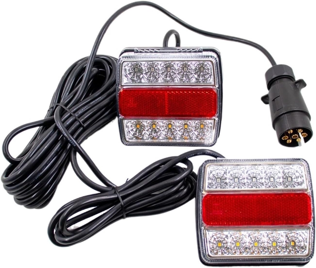 Signal Rear Towing Tail Light Trailer Universal Brake Stop Lamp License Number Plate Light Reflector Light Kit