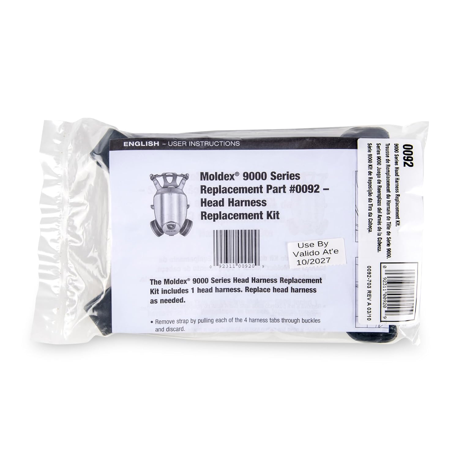 Moldex 0092 Head Harness Assembly for 9000 Series Reusable Full Face Respirator