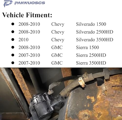 Miniatura 5 de Válvula de ventilación del recipiente de vaporsolenoide P0446 apto para Chevy Silverado 1500 2500 3500GMC Sierra 1500 2500 3500 3500 tanque de