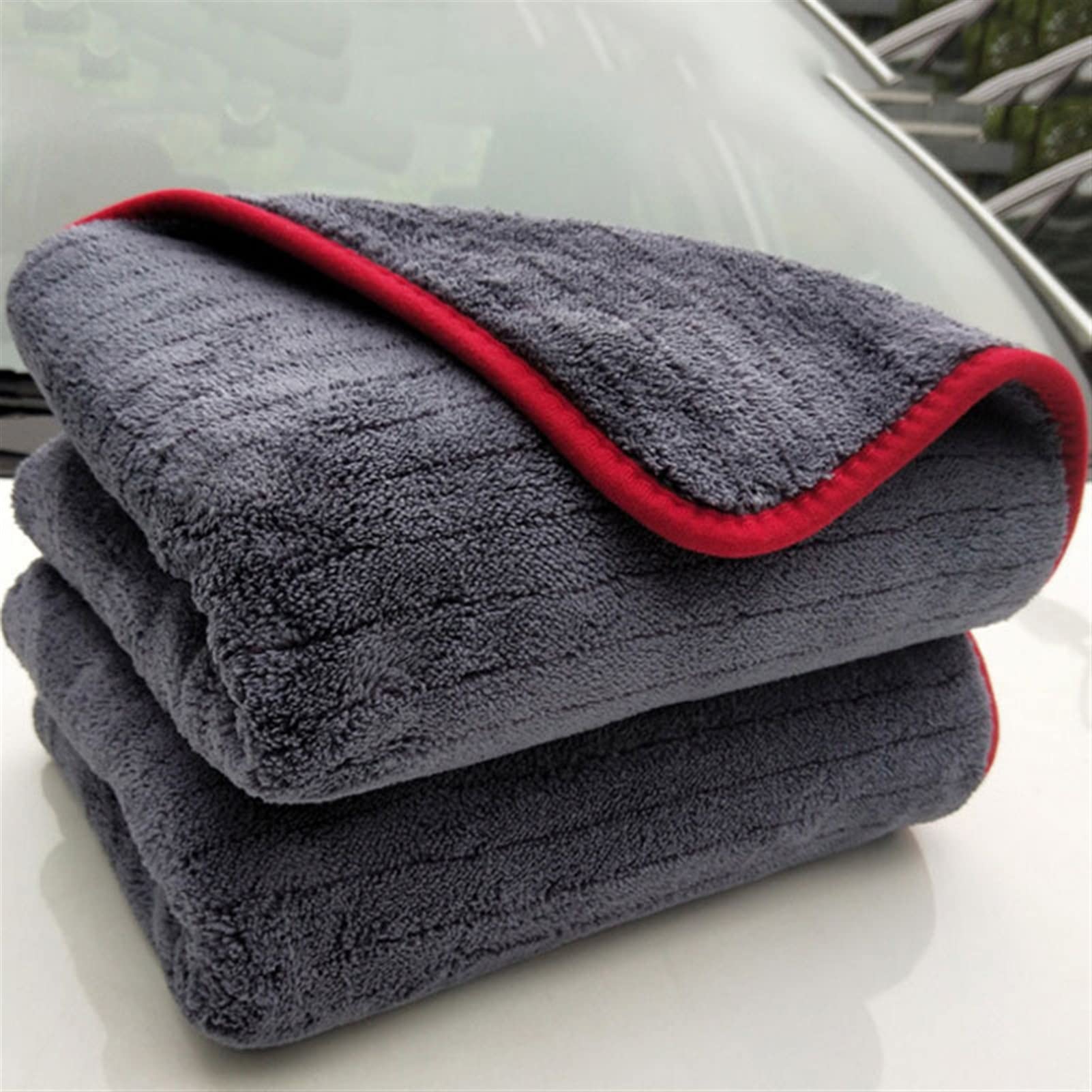 TRUSTTWO 60 * 90 120 0g. Automobile Detailing Microfiber Asciugamano Automobile Pulizia Asciugatura Asciugatura Panno for Automobile Panno Detailing Auto Lavaggio Rag Compatibile con cura Cucina The N