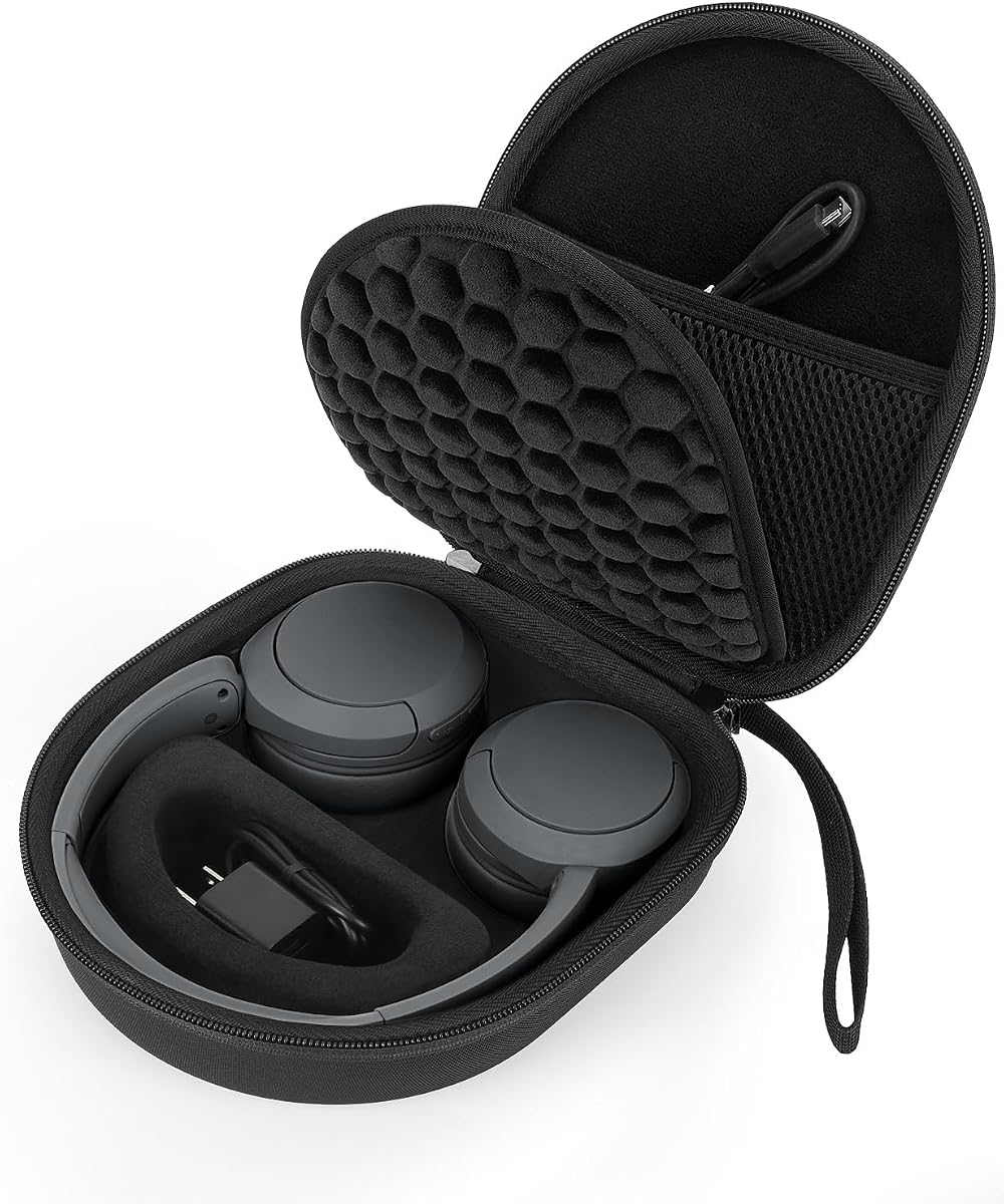 Yinke Hard Case for Sony WH-CH510 /JBL Tune 510BT Headphone, Travel Protective Cover Storage Bag (Black