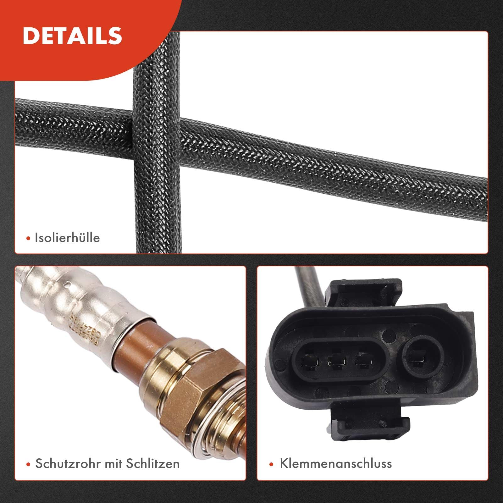 Lambdasonde Regelsonde vor Kat für A4 A6 A8 Cordoba Ibiza Inca Toledo Caddy Golf P-a-s-s-a-t Polo V-e-n-t-o 1.0L 1.4L 1.6L 1.8L 2.4L 2.7L 2.8L 1993-2002 0258003542