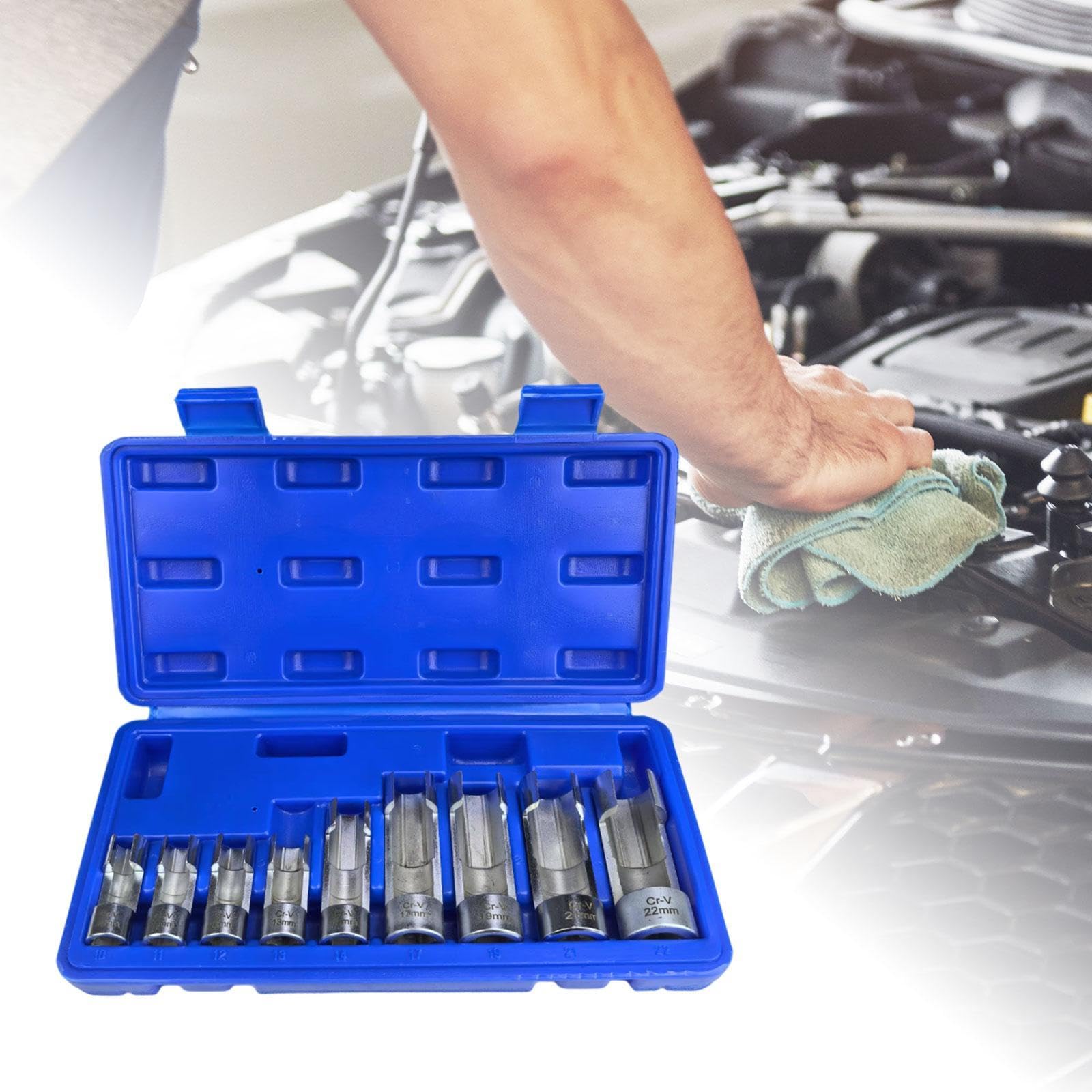 MagiDeal 9Pcs Car Oxygens Sensors Sockets Remover Tools 3/8