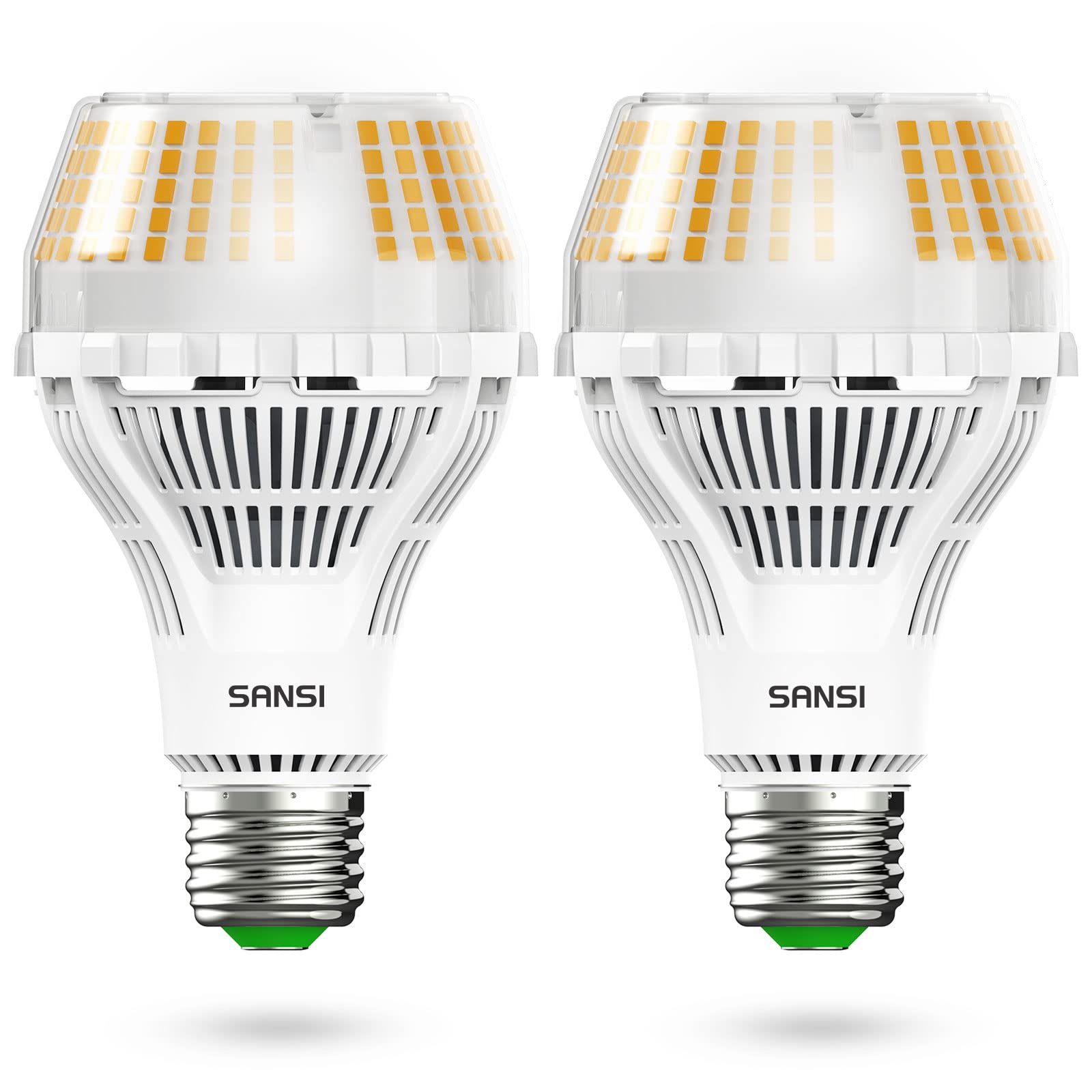 SANSI 250W Equivalent A21 LED Light Bulb, 4000 Lumens Dimmable LED Bulb with Ceramic Technology, 3000K Soft Warm E26 Base, 25,000-Hour Lifetime,