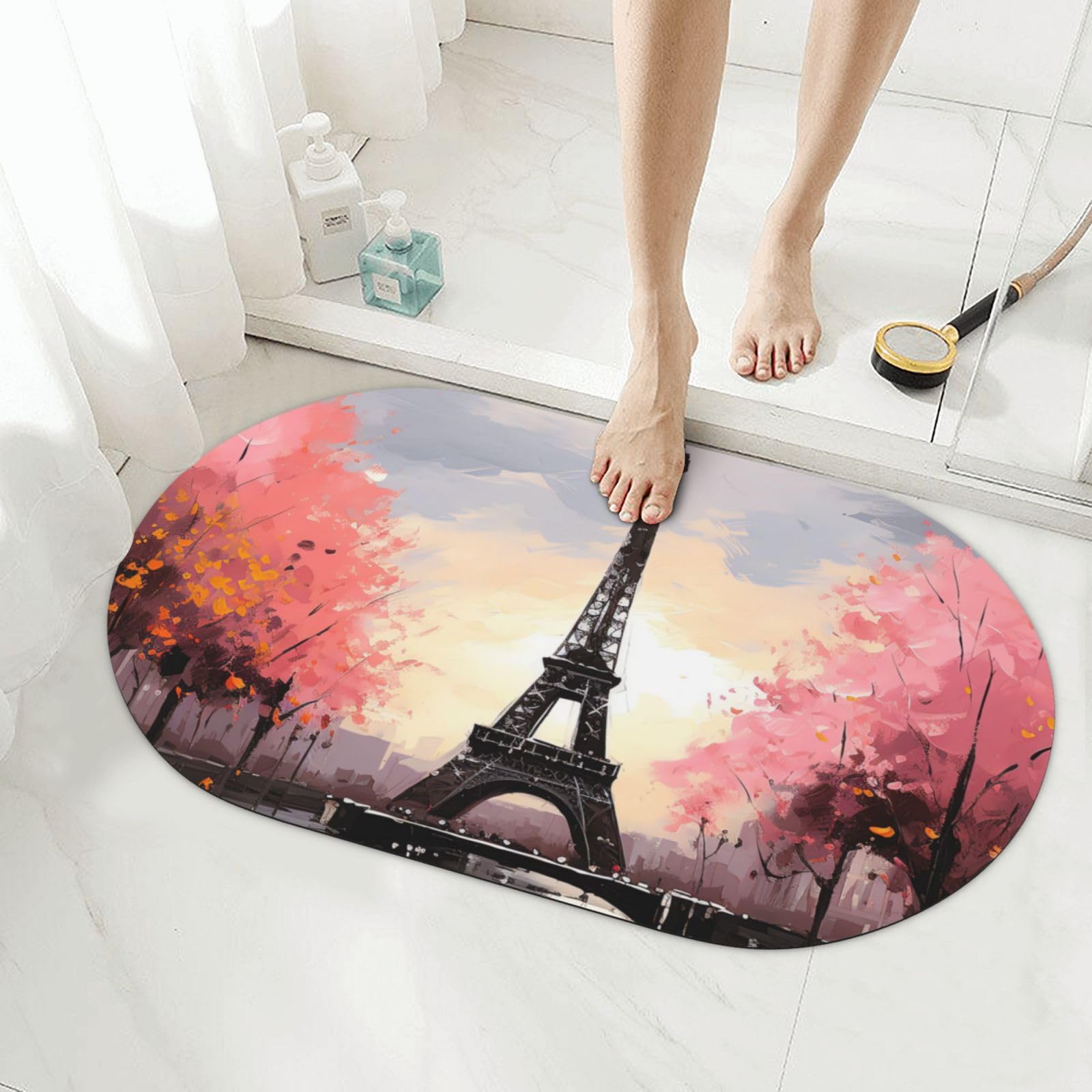 Tapis de sol de salle de bain séchage rapide pour douche moderne