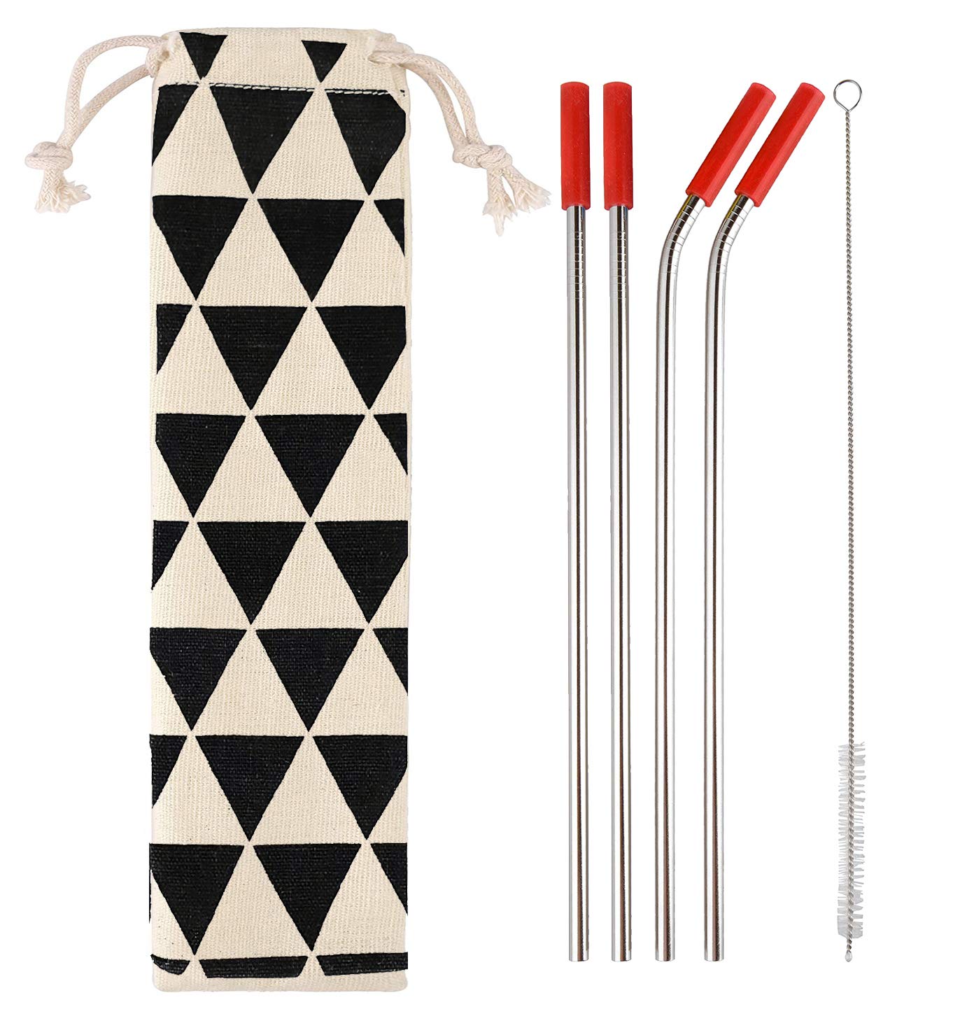 Store2508 Stainless Steel Straw Set with Silicone Tips and Cleaner (1 Set) (B08CGLFN89) Amazon Price History, Amazon Price Tracker